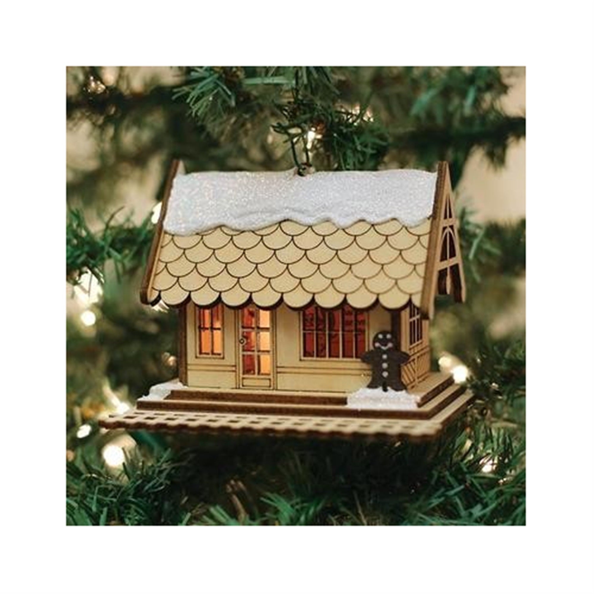 Old World Christmas All Aboard Train Depot Ornament