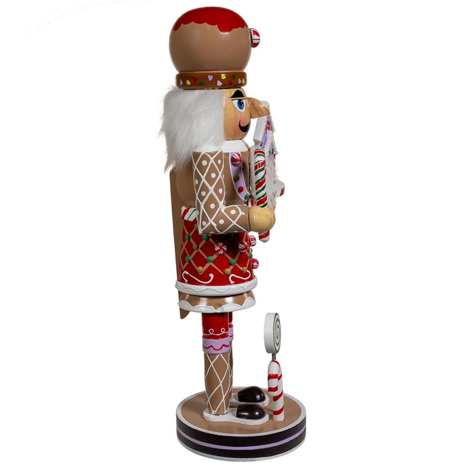 Kurt Adler Wooden Hollywood Nutcracker Collection, Gingerbread, 12in