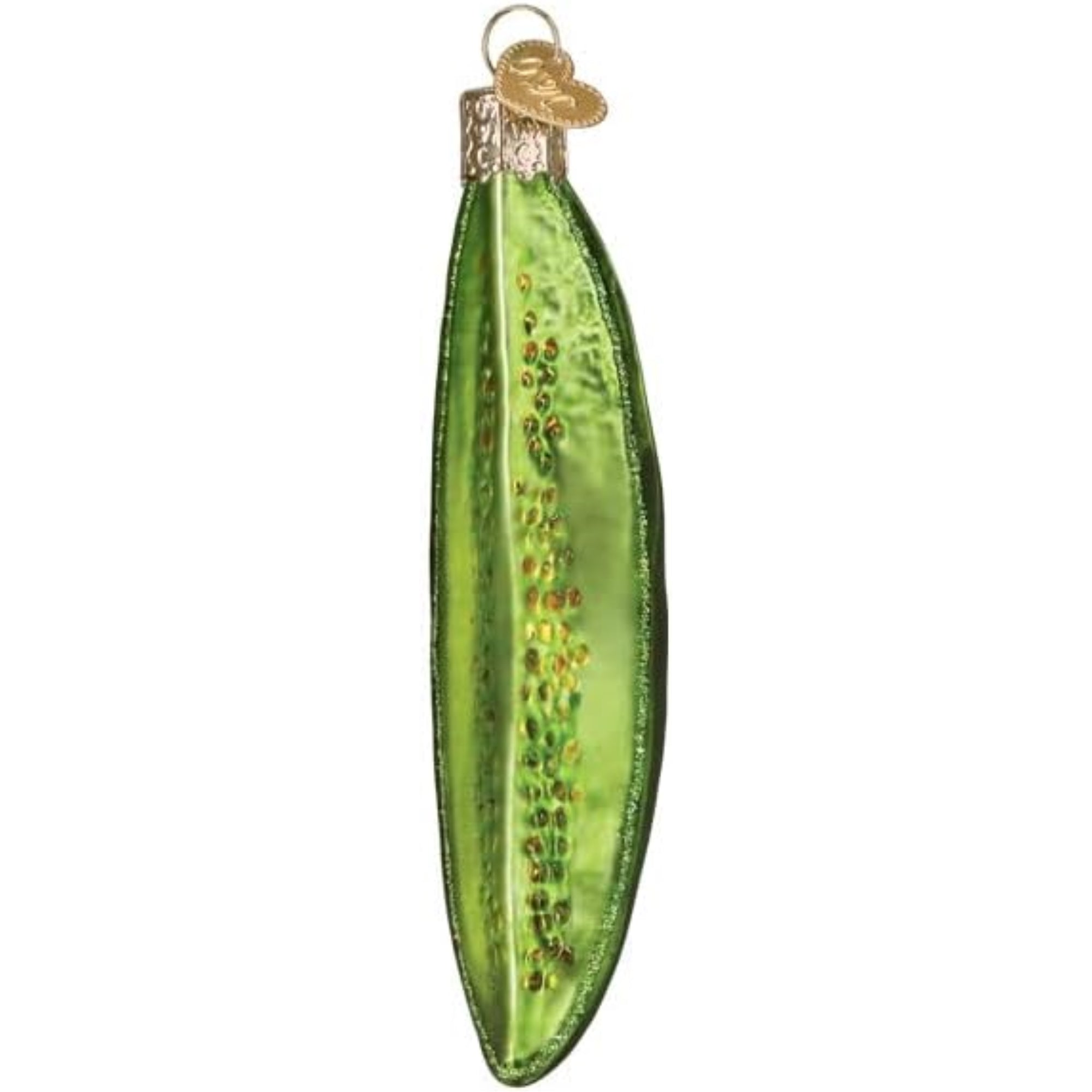 Old World Christmas Blown Glass Ornament for Christmas Tree, Pickle Spear (with OWC Gift Box)