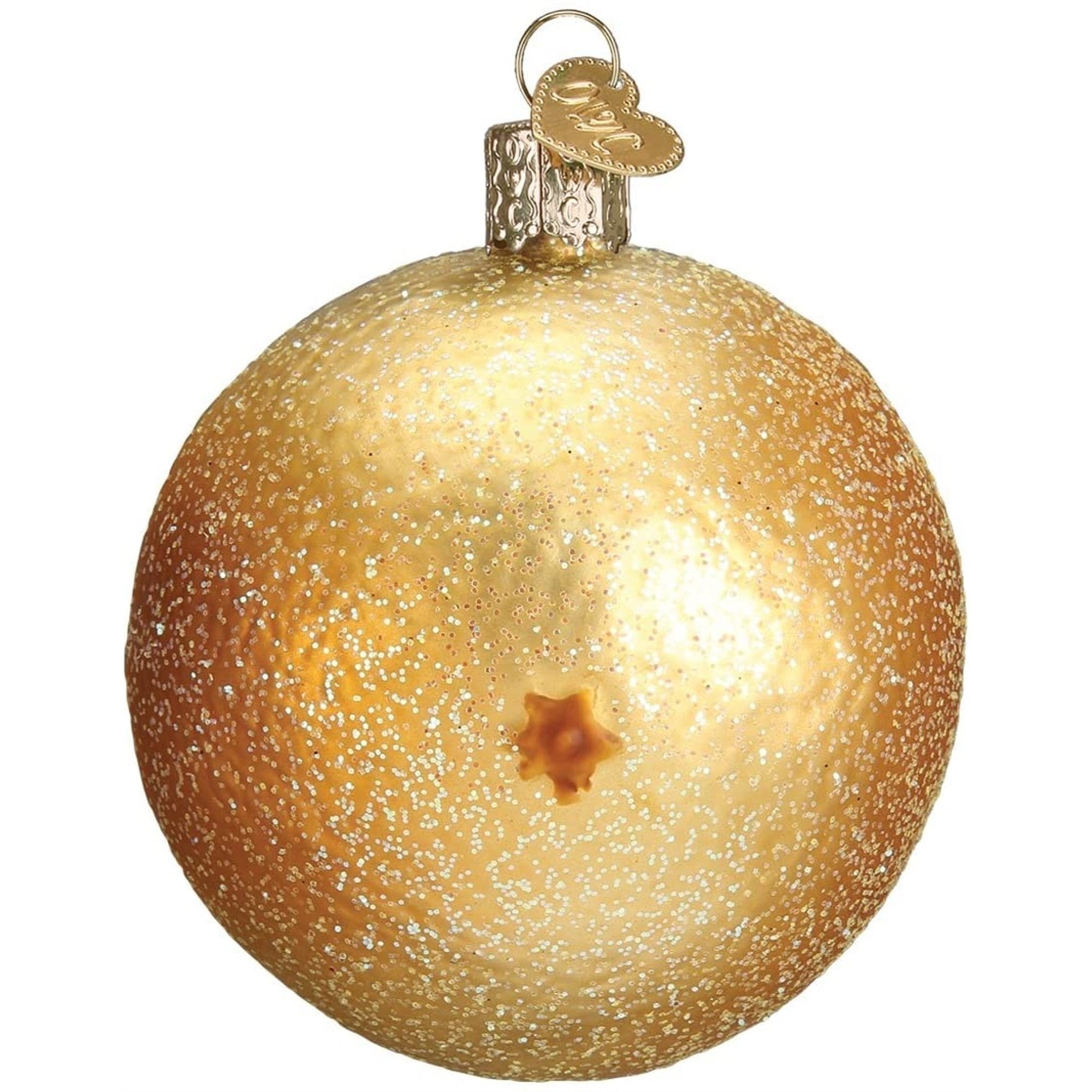 Old World Christmas Blown Glass Ornament for Christmas Tree, Grapefruit