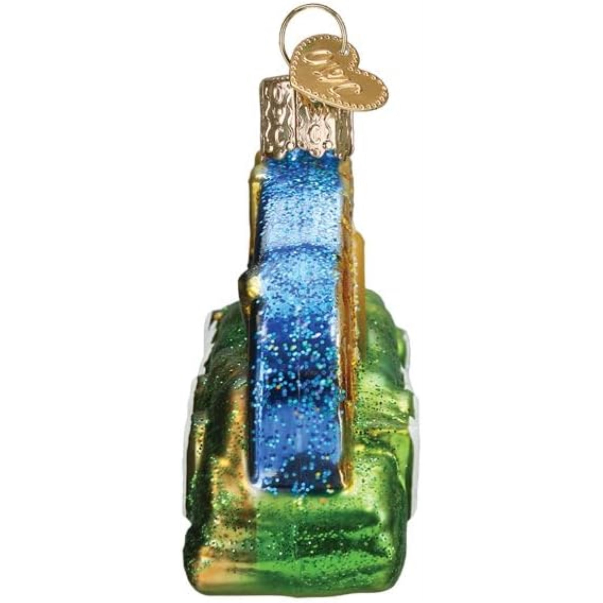 Old World Christmas Blown Glass Ornament for Christmas Tree, Hollywood Sign (with OWC Gift Box)