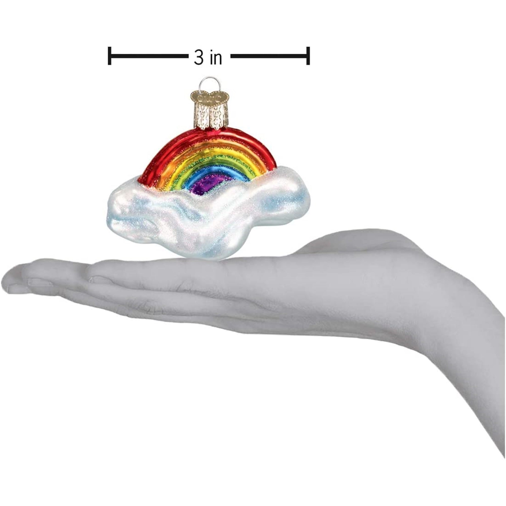 Old World Christmas Blown Glass Ornament for Christmas Tree, Rainbow