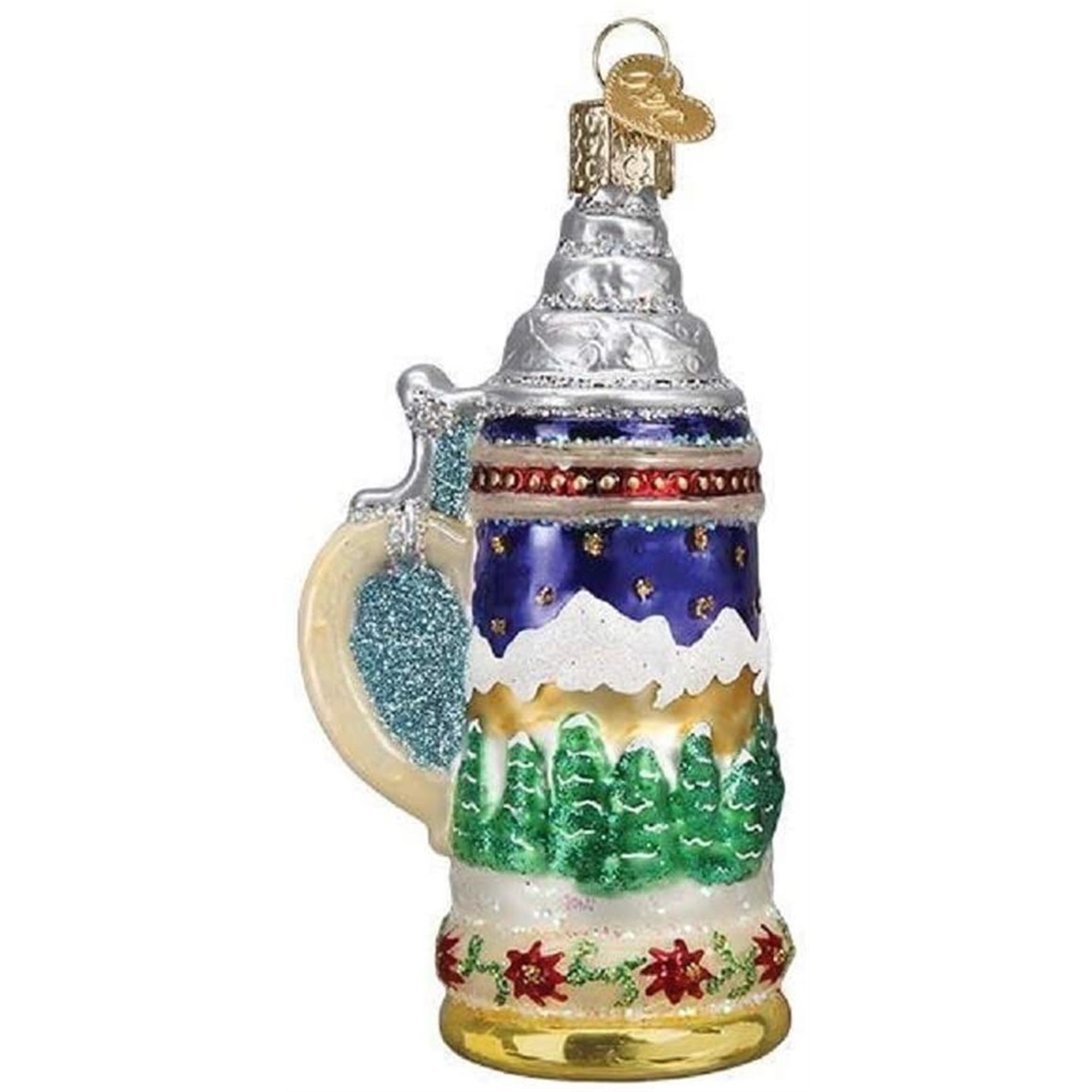 Old World Christmas Blown Glass Ornament for Christmas Tree, German Stein