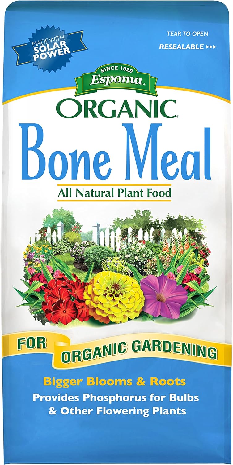 Espoma Organic Bone Meal 4-12-0 All Natural Plant Food for Organic Gardening, Provides Nitrogen and Phosphorus for Bulbs & Other Flowering Plants