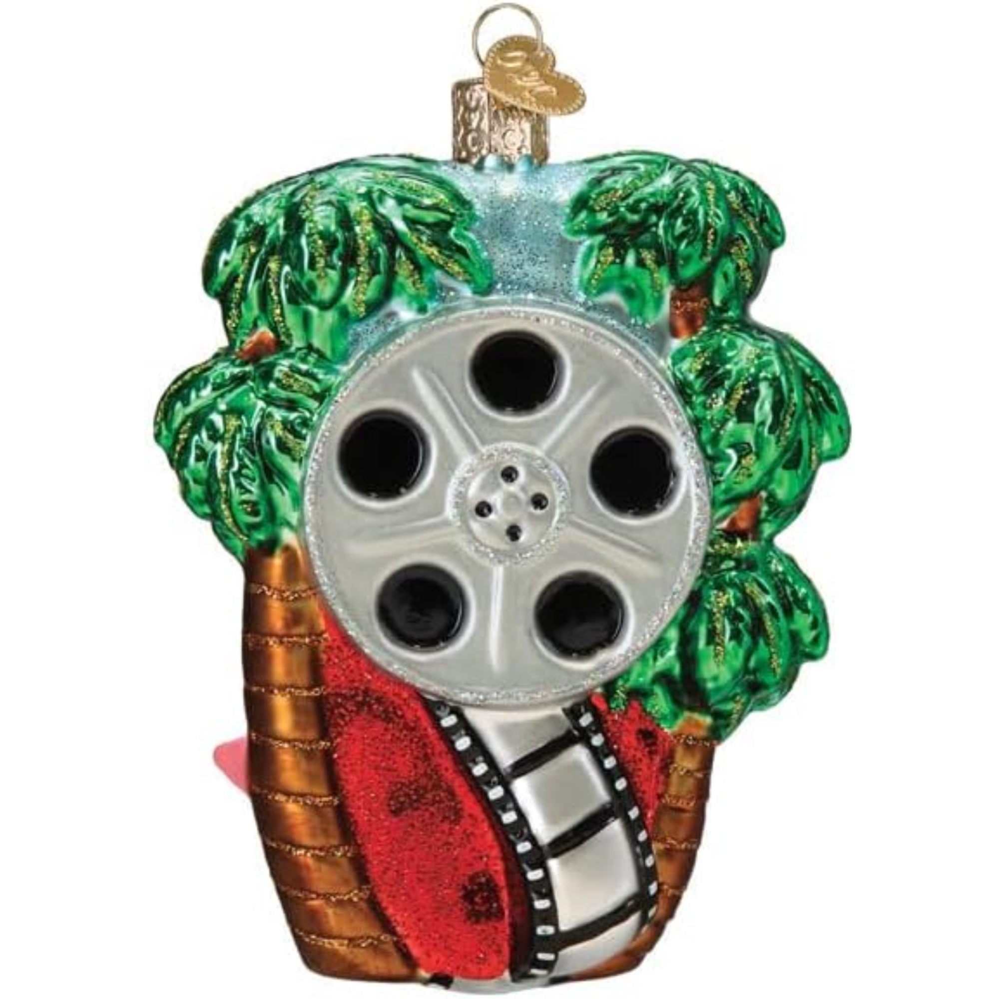 Old World Christmas Blown Glass Ornament for Christmas Tree, Hollywood Walk Of Fame (with OWC Gift Box)