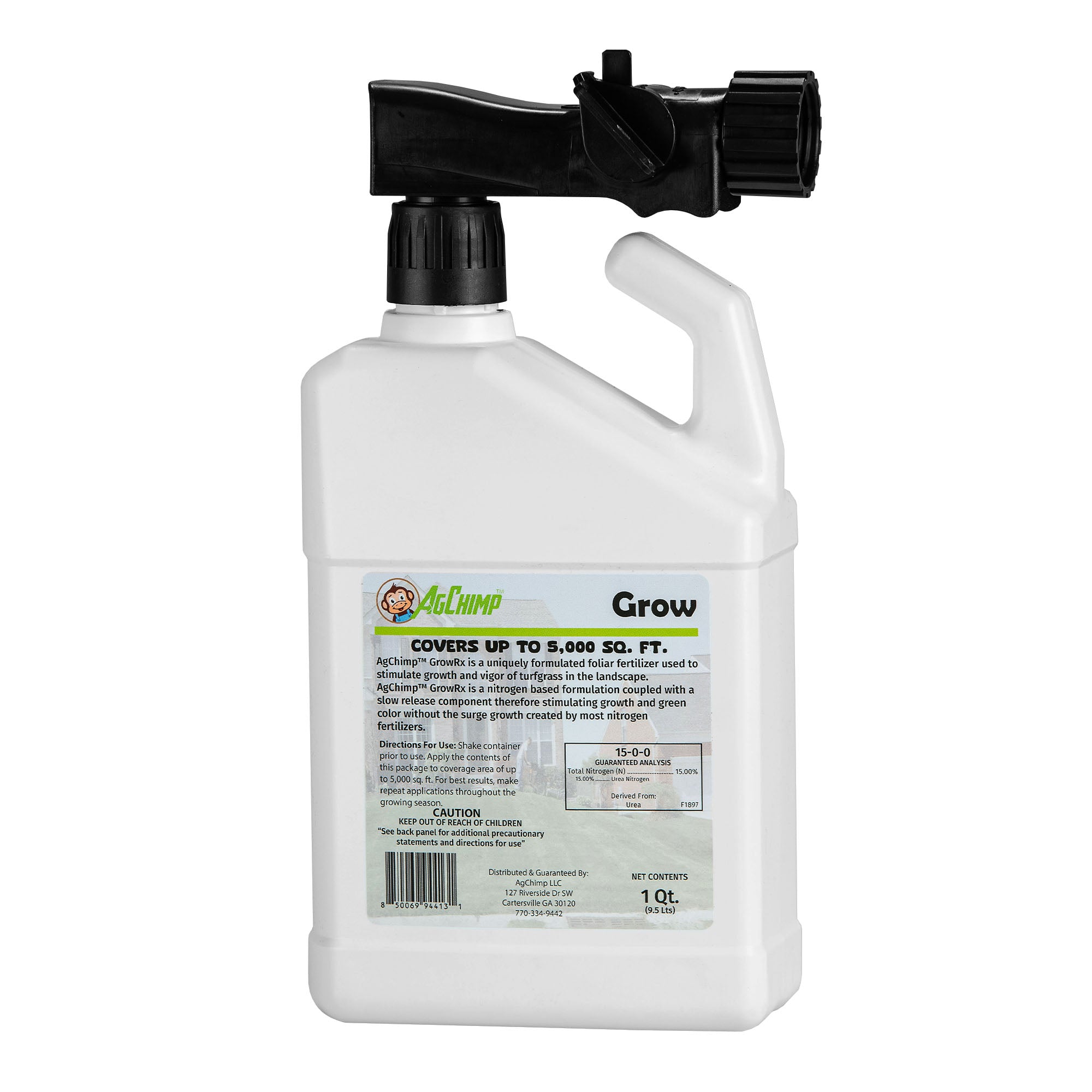 AgChimp GrowRx Ready-to-Use Dual-Phase Nitrogen Liquid Fertilizer, 1qt