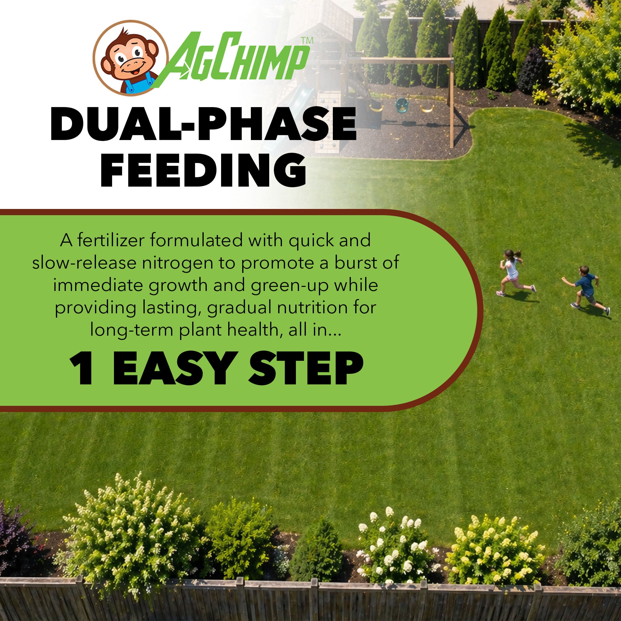 AgChimp GrowRx Ready-to-Use Dual-Phase Nitrogen Liquid Fertilizer, 1qt