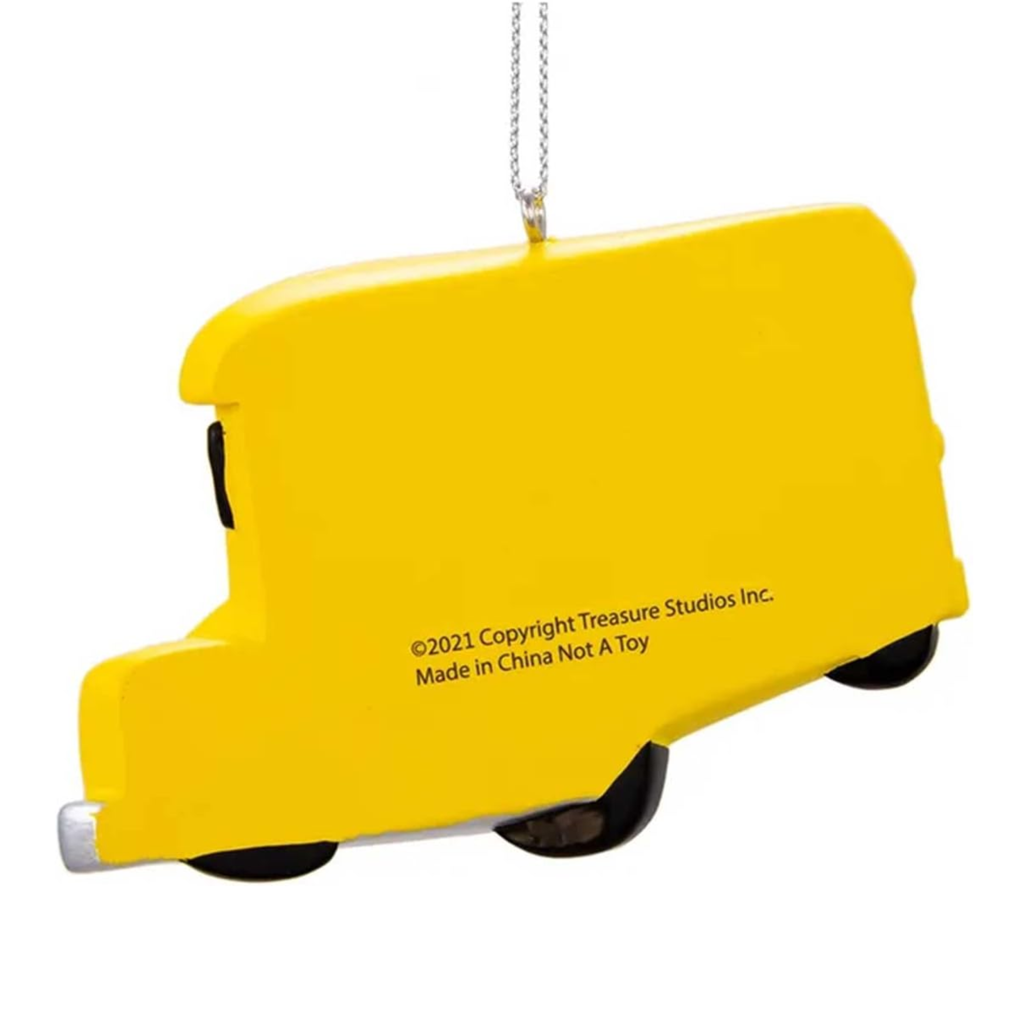 Kurt Adler Resin Personalizable Ornament, Cocomelon Yellow School Bus