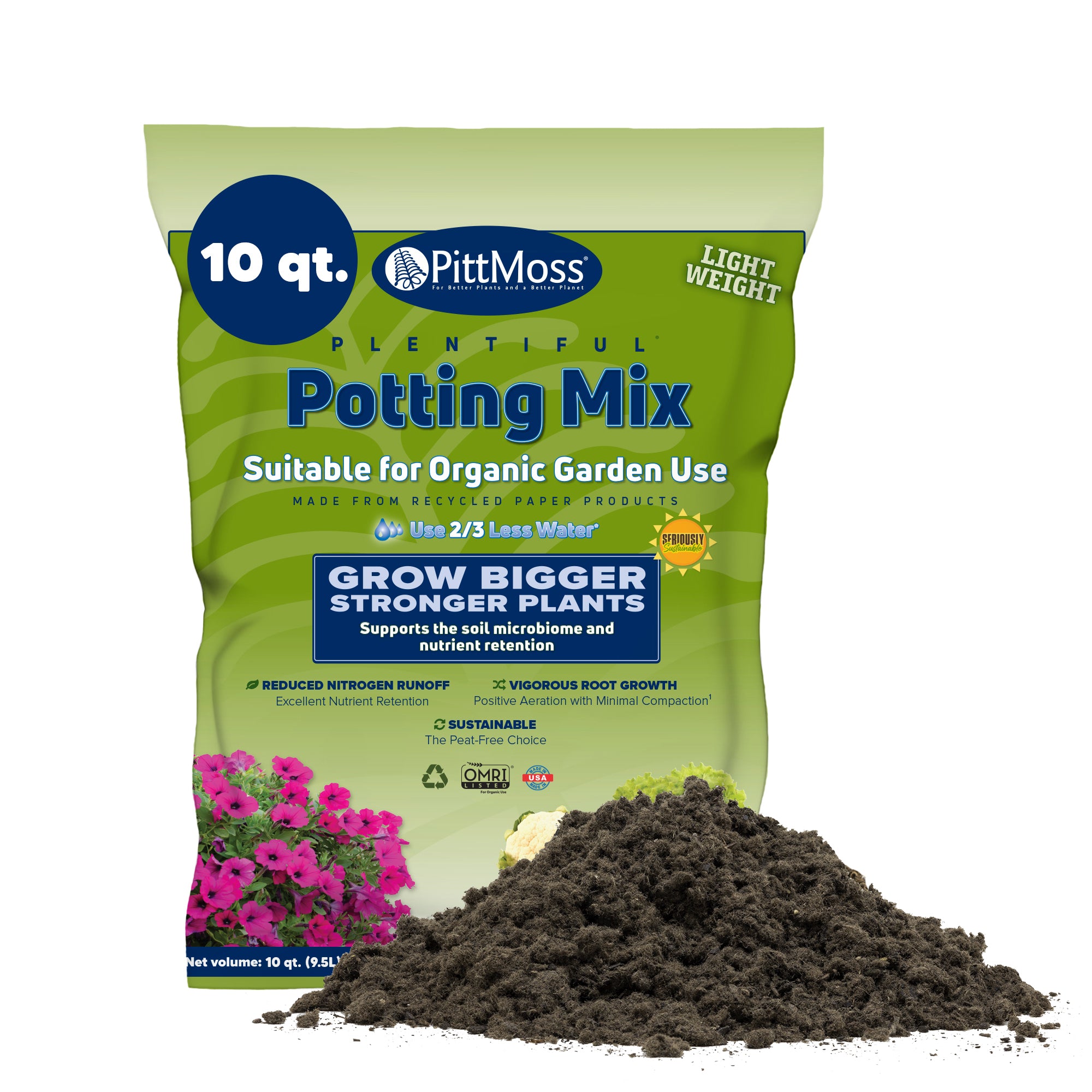 PittMoss Plentiful Organic Peat-Free Potting Mix