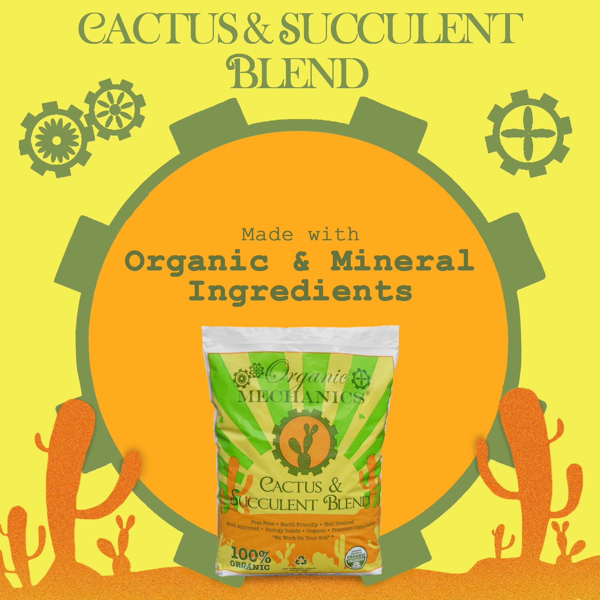 Organic Mechanics Cactus & Succulent Blend