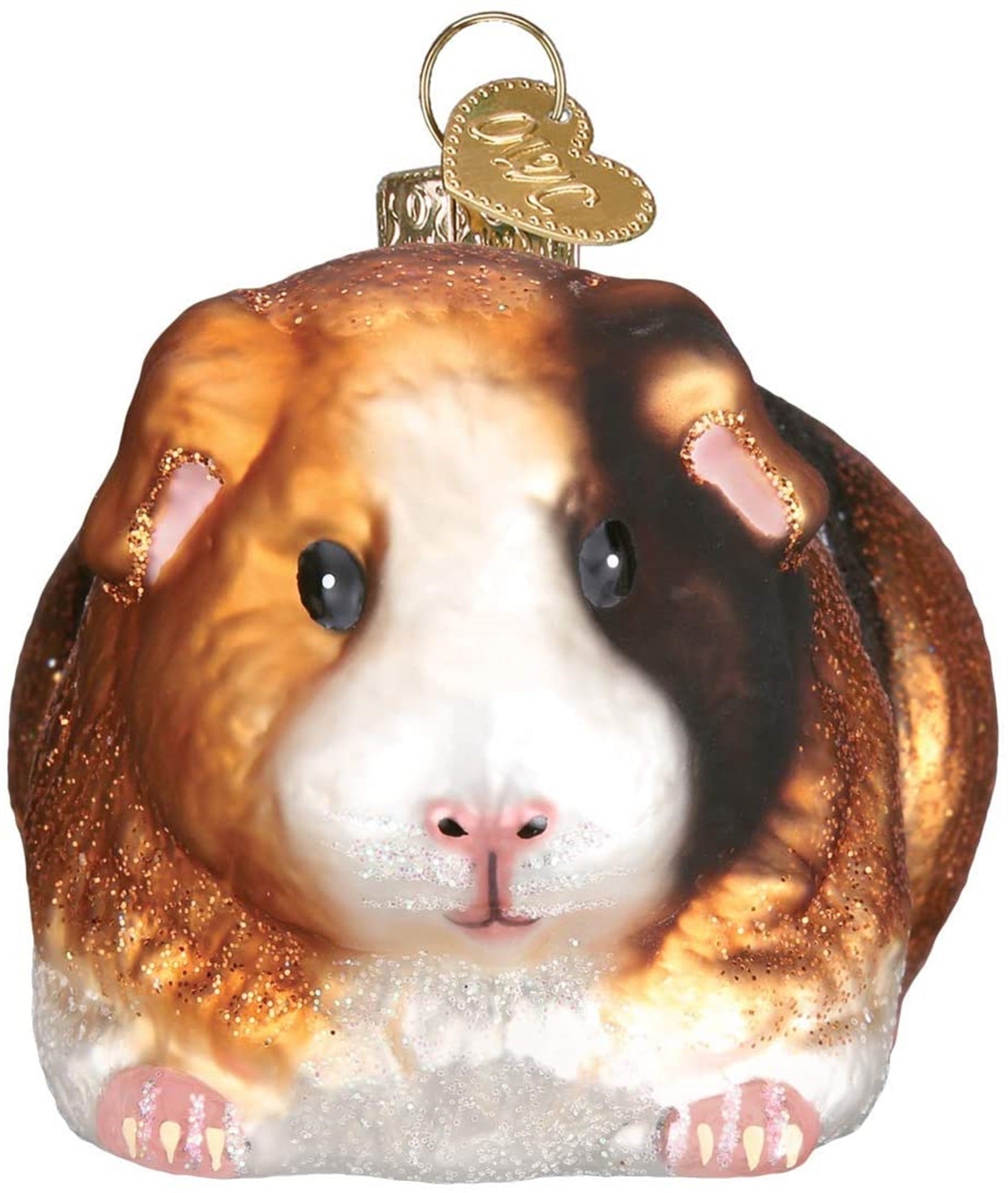 Old World Christmas Blown Glass Ornament for Christmas Tree, Guinea Pig