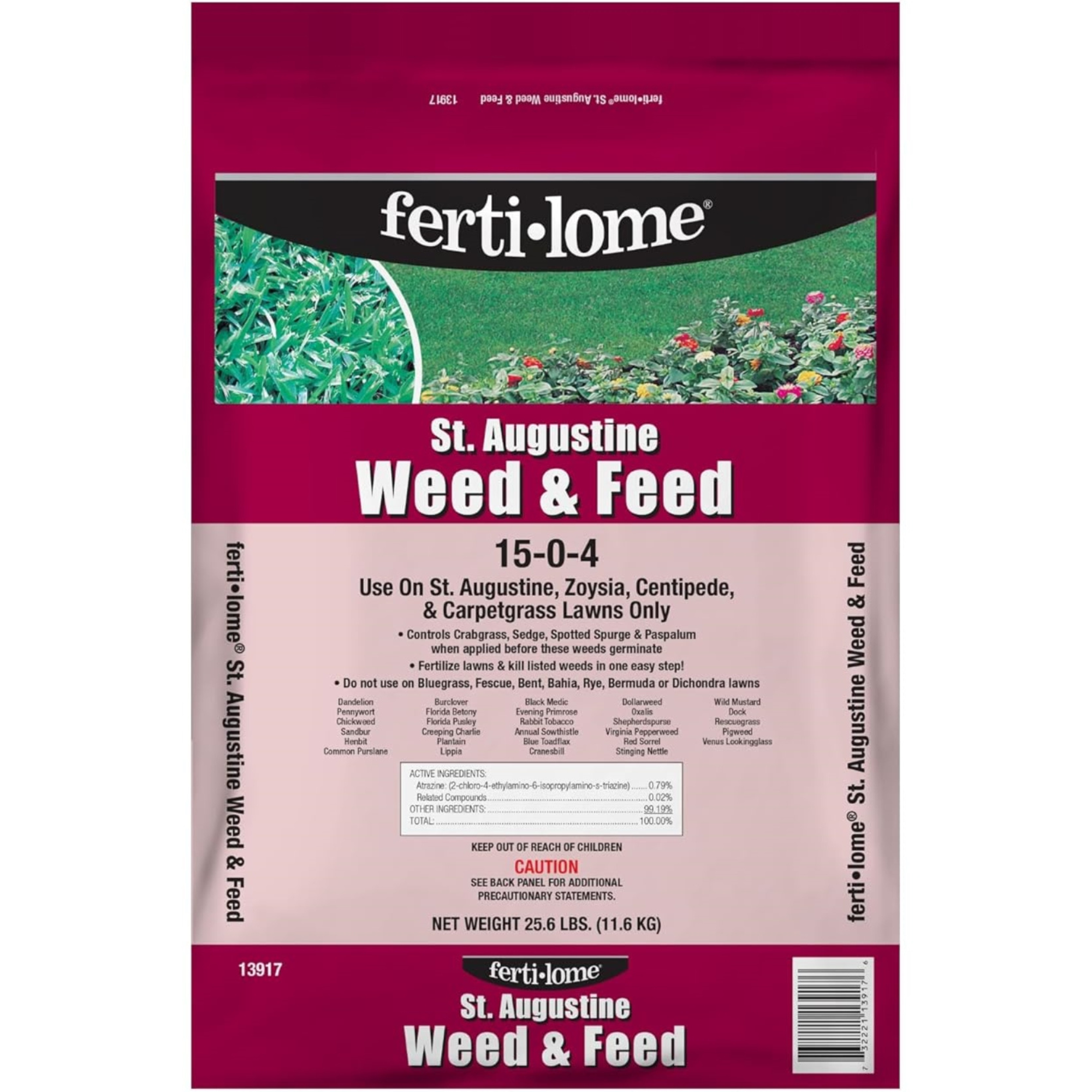 Fertilome St. Augustine 15-0-4 Weed & Feed Lawn Fertilizer