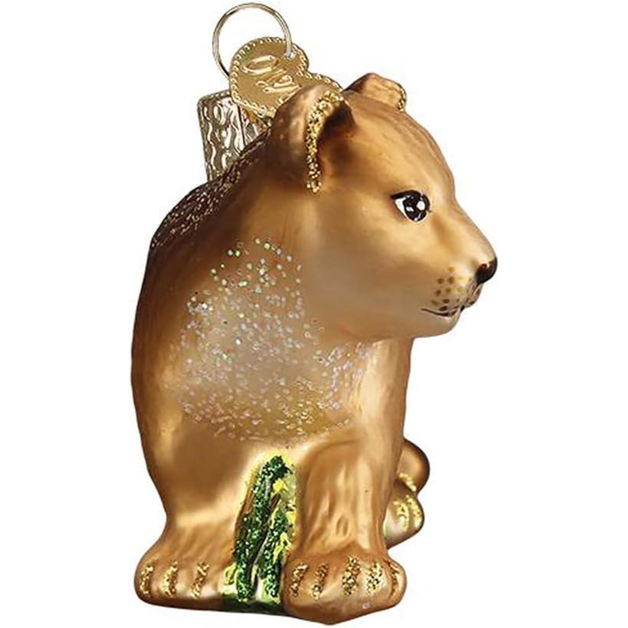 Old World Christmas Blown Glass Ornament for Christmas Tree, Lion Cub