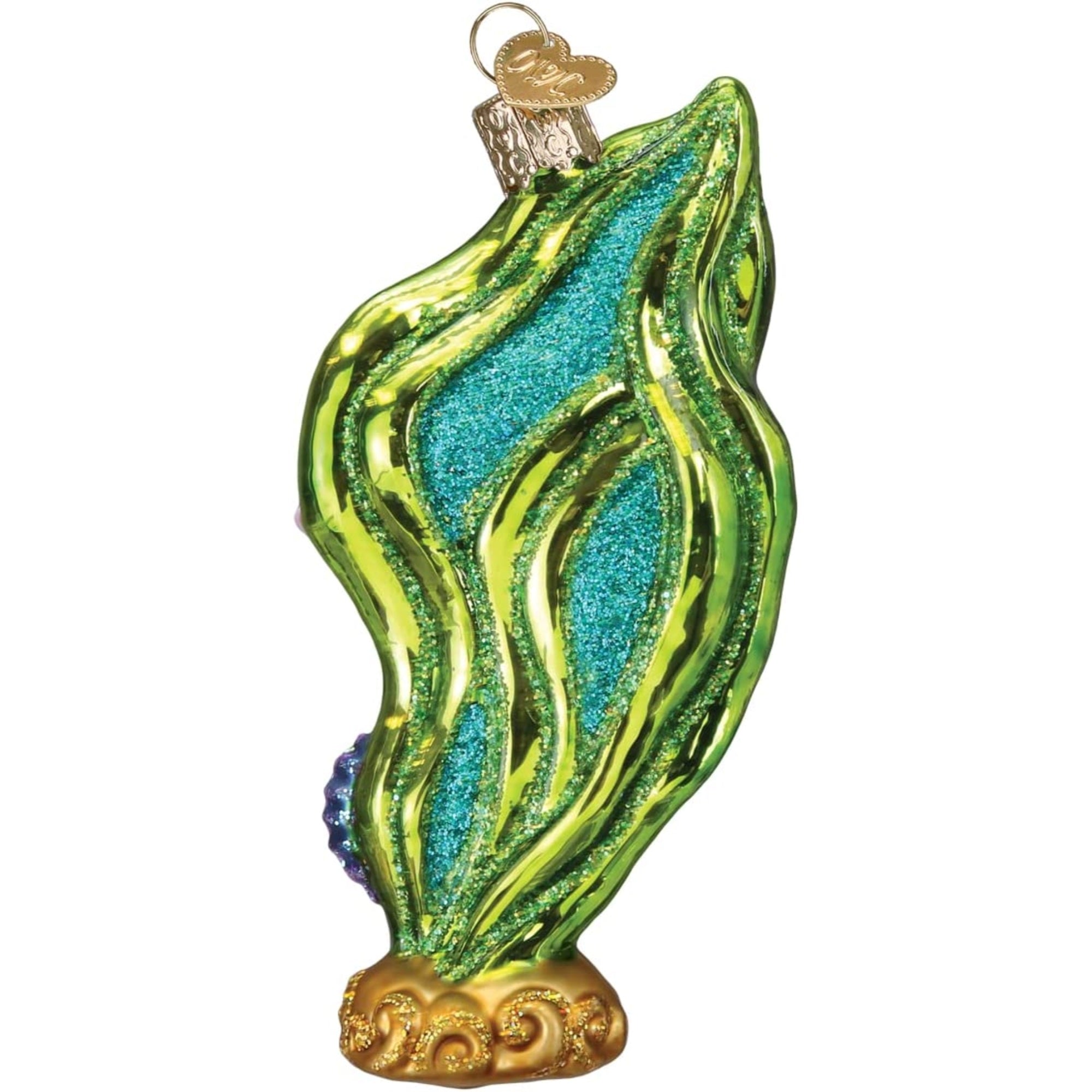 Old World Christmas Blown Glass Ornament for Christmas Tree, Bright Seahorse