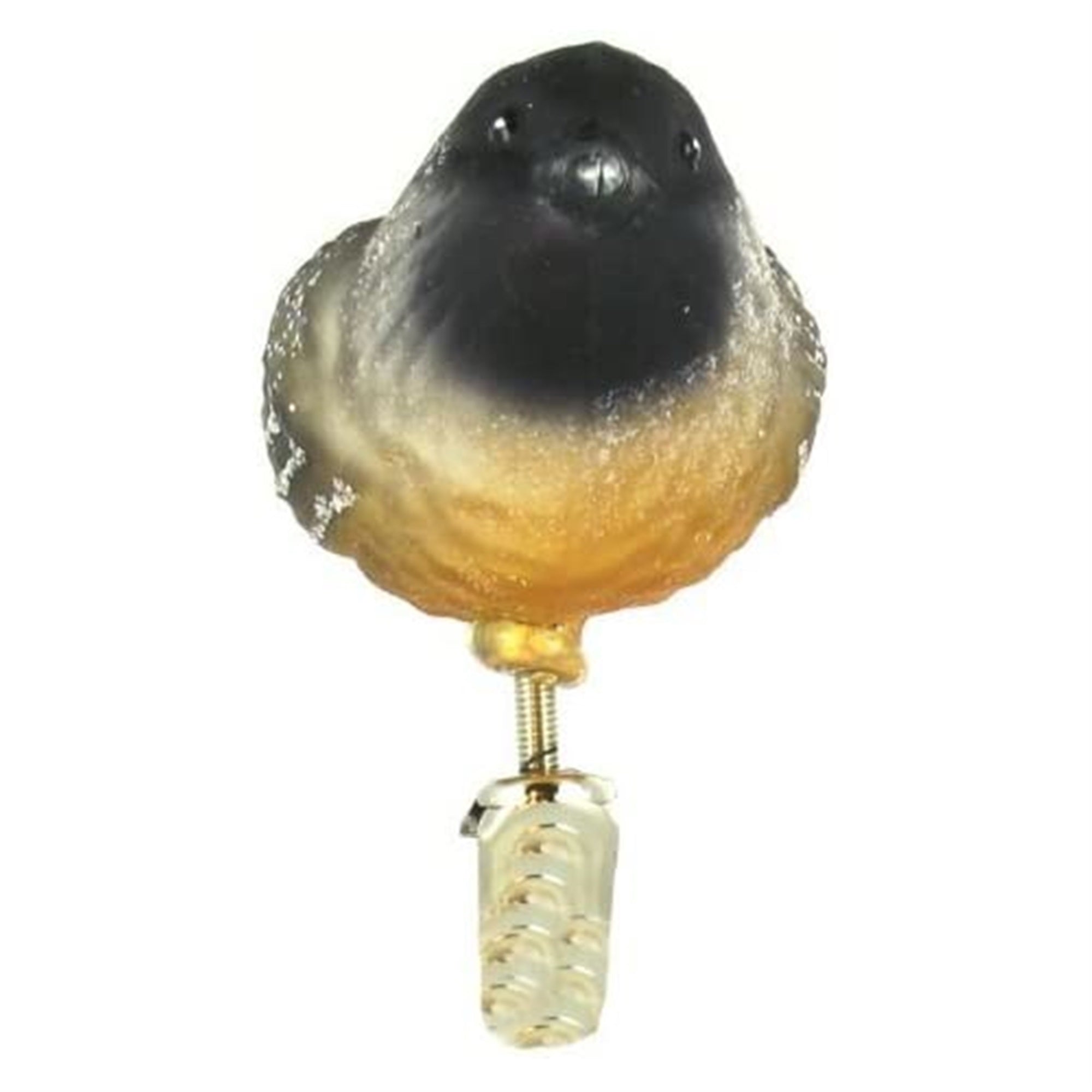 Old World Christmas 18068 Glass Blown Cherry Chickadee Ornament
