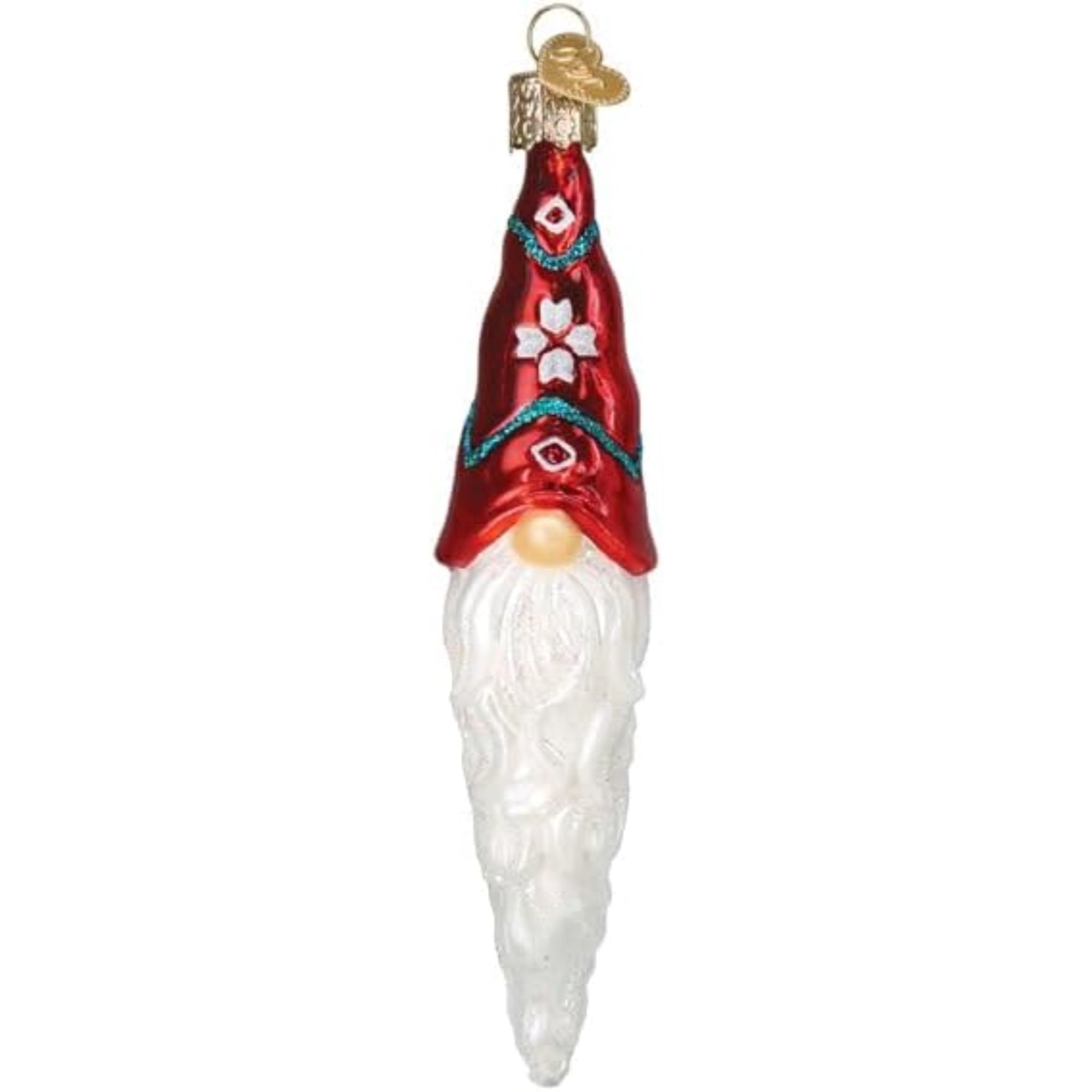 Old World Christmas Blown Glass Ornament for Christmas Tree, Gnomecicle (with OWC Gift Box)