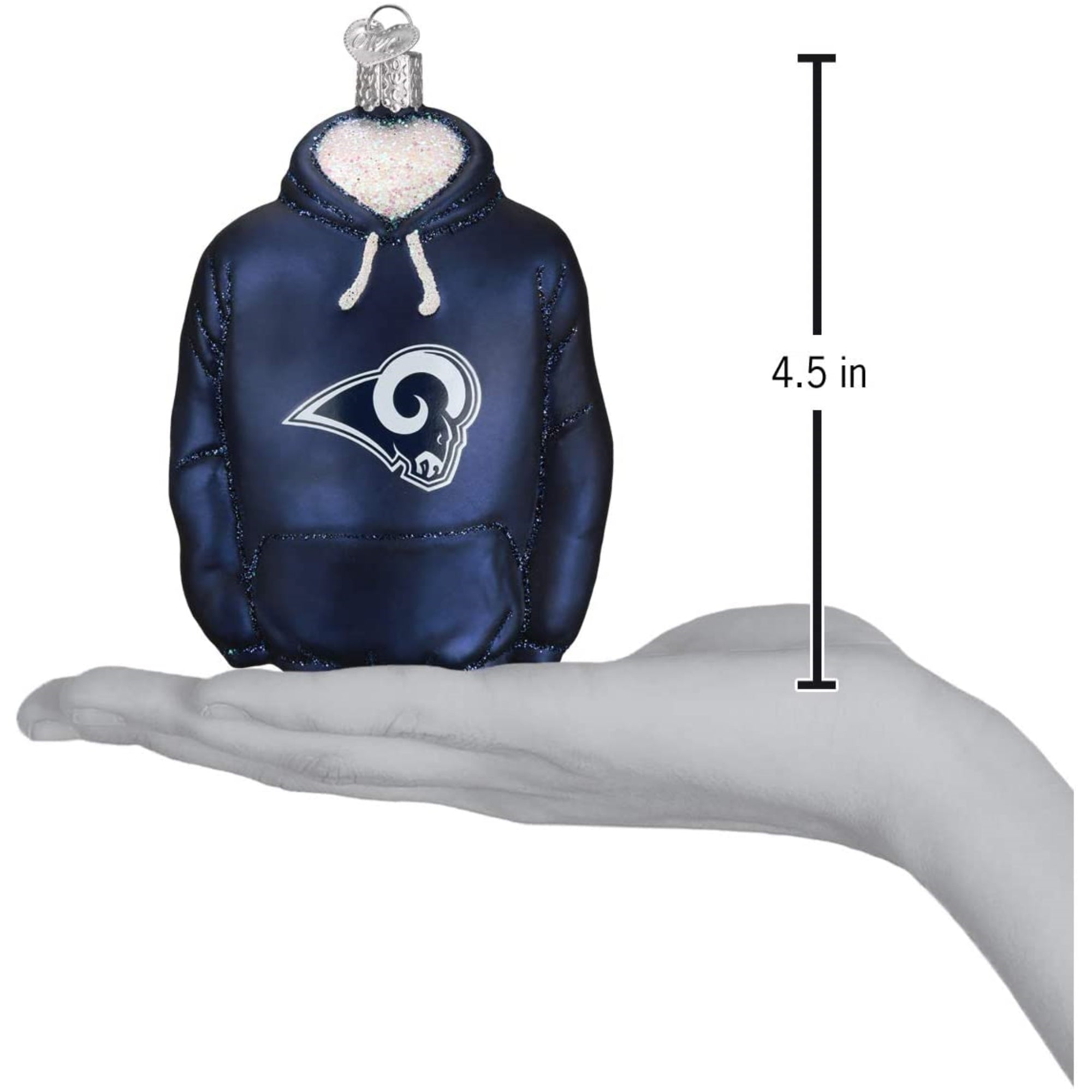 Old World Christmas Blown Glass Ornament for Christmas Tree, Los Angeles Rams Hoodie