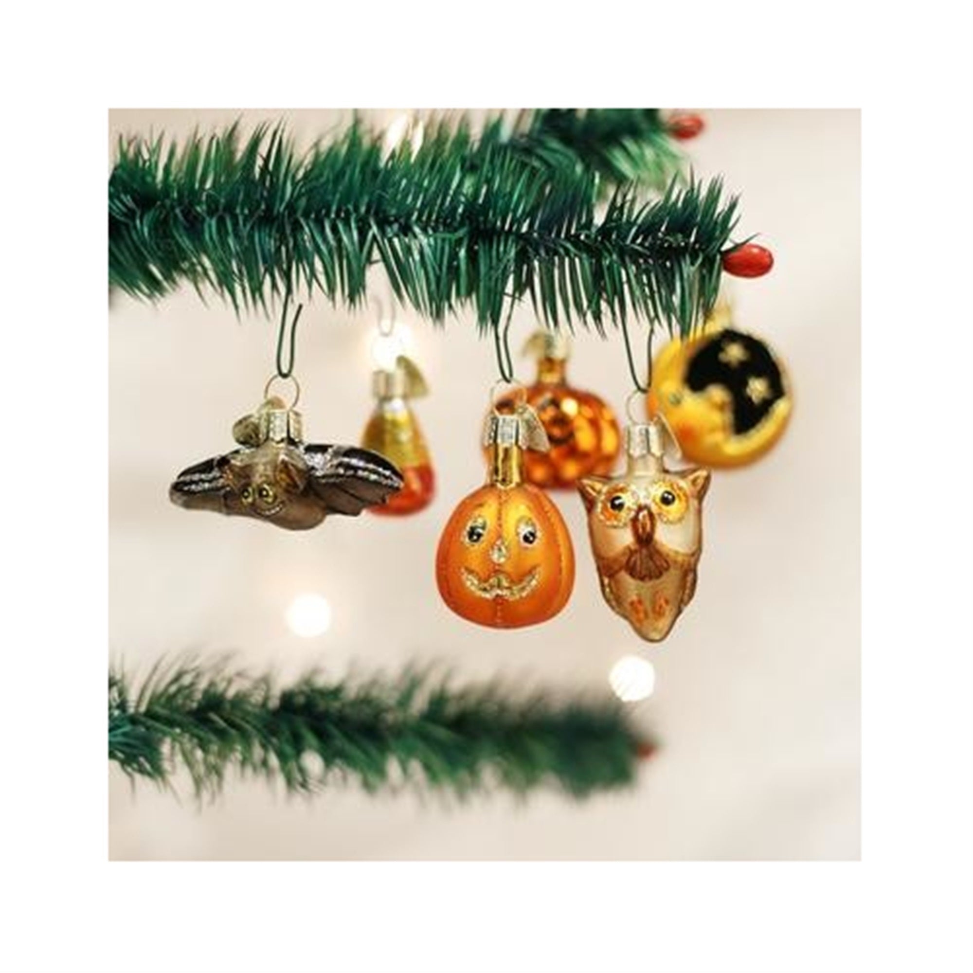 Old World Christmas-Miniature Halloween Set Glass Blown Ornaments, Set of 12