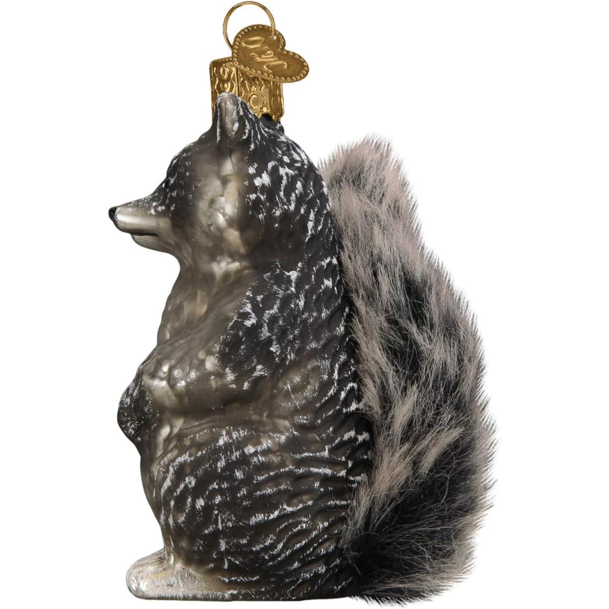 Old World Christmas Blown Glass Ornament for Christmas Tree, Vintage Raccoon