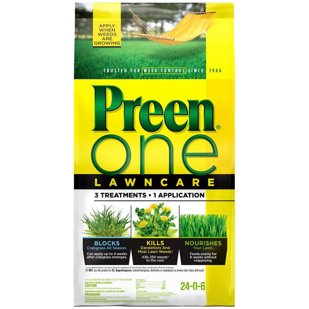 Preen One Lawncare Weed & Feed Lawn Fertilizer and Weed Control