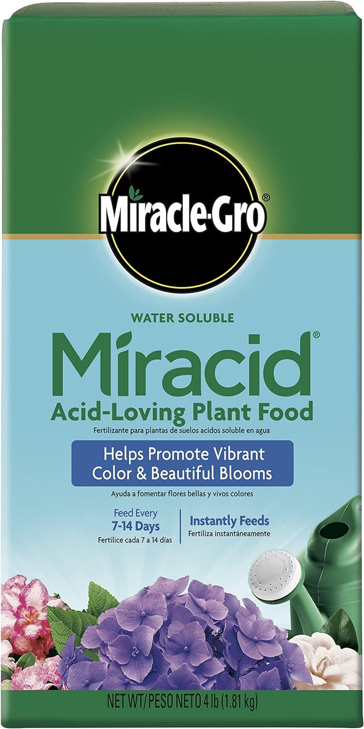 Miracle-Gro Garden Pro Water Soluble Miracid Acid Loving Plant Food, 4 Lb