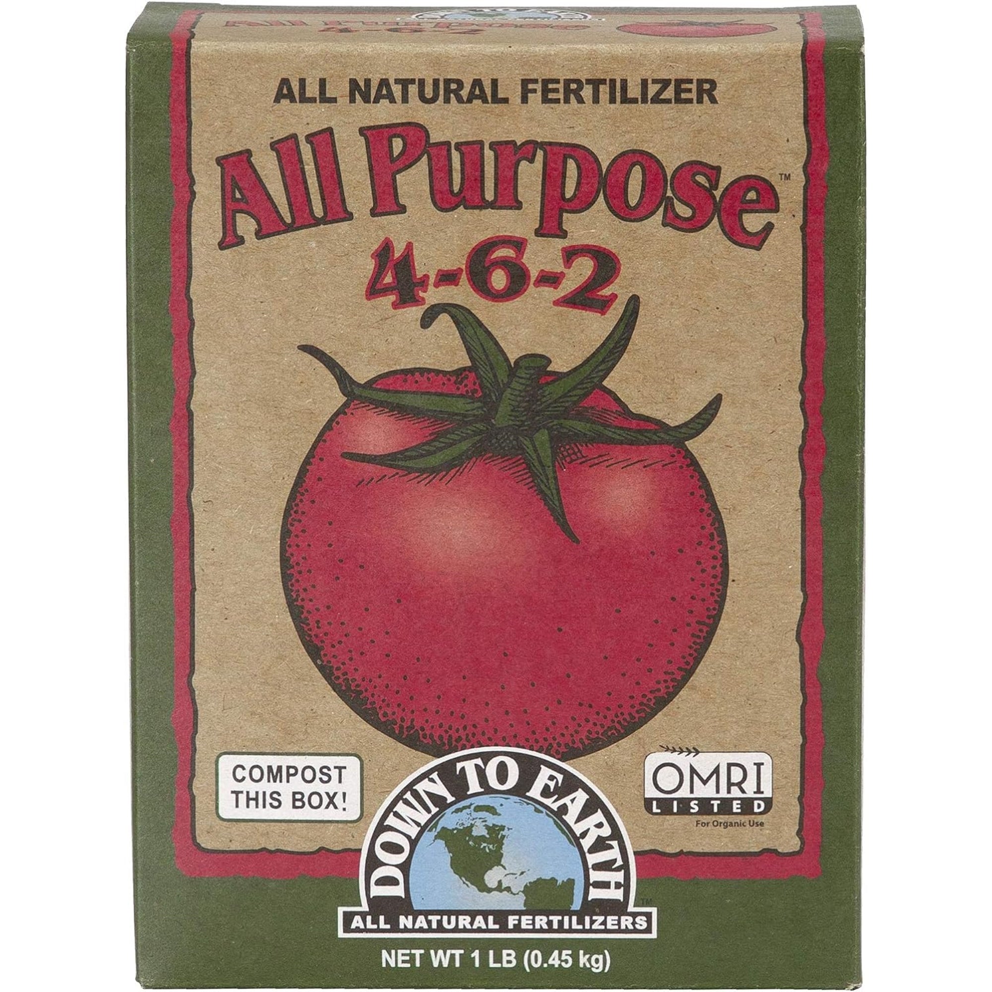 Down to Earth Organic All Purpose Fertilizer Mix 4-6-2