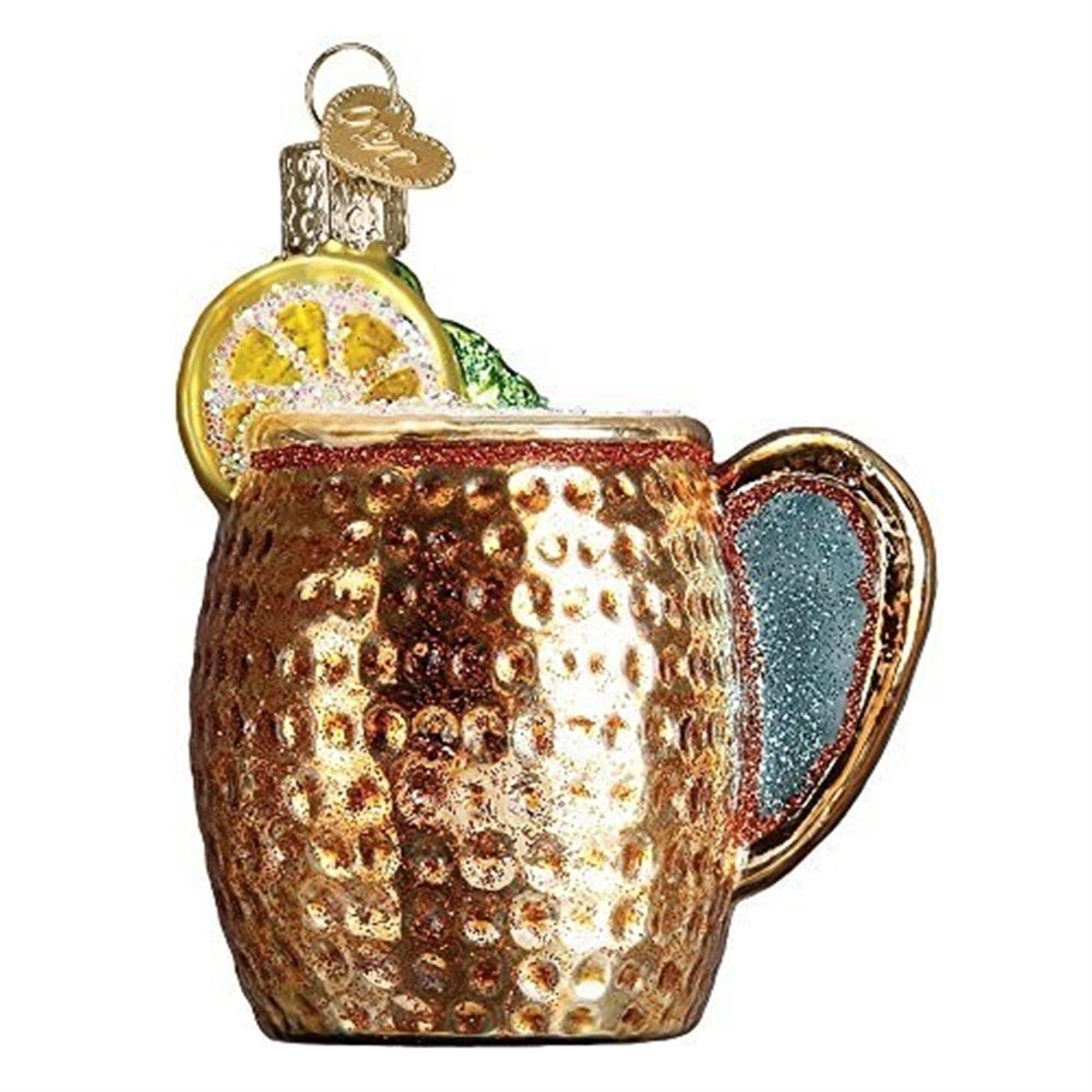 Old World Christmas Blown Glass Ornament for Christmas Tree, Moscow Mule Mug