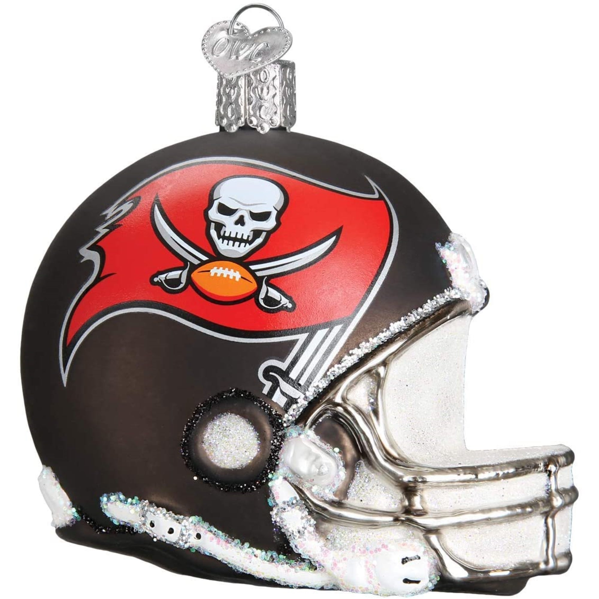 Old World Christmas Tampa Bay Buccaneers Helmet Ornament For Christmas Tree