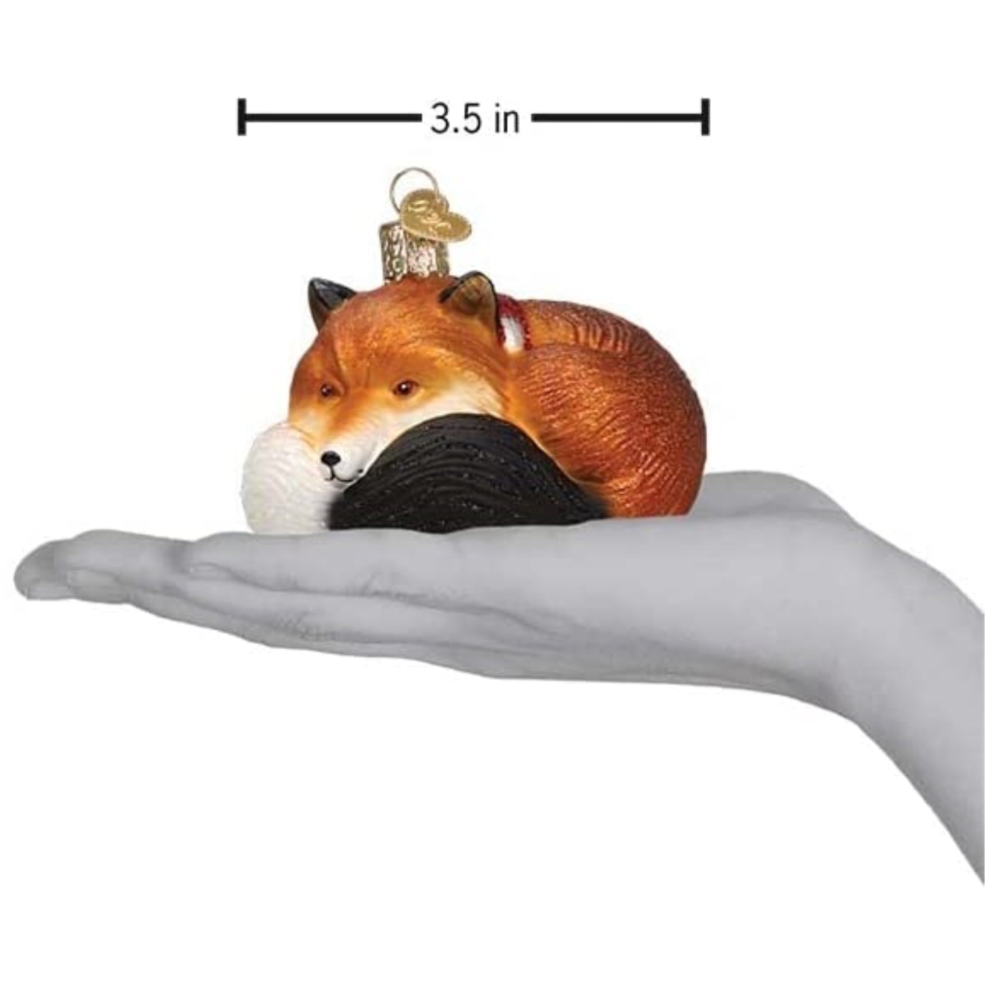 Old World Christmas Blown Glass Ornament for Christmas Tree, Cozy Fox