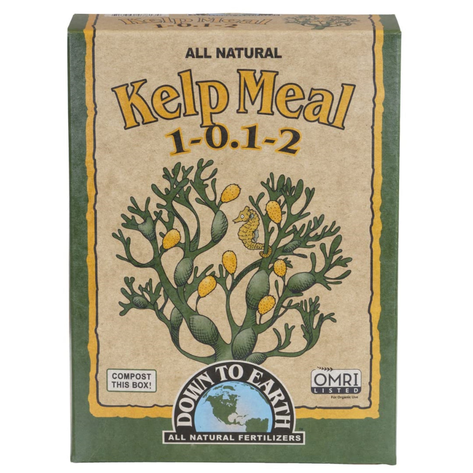 Down To Earth Organic Kelp Meal Fertilizer Mix 1-0.1-2