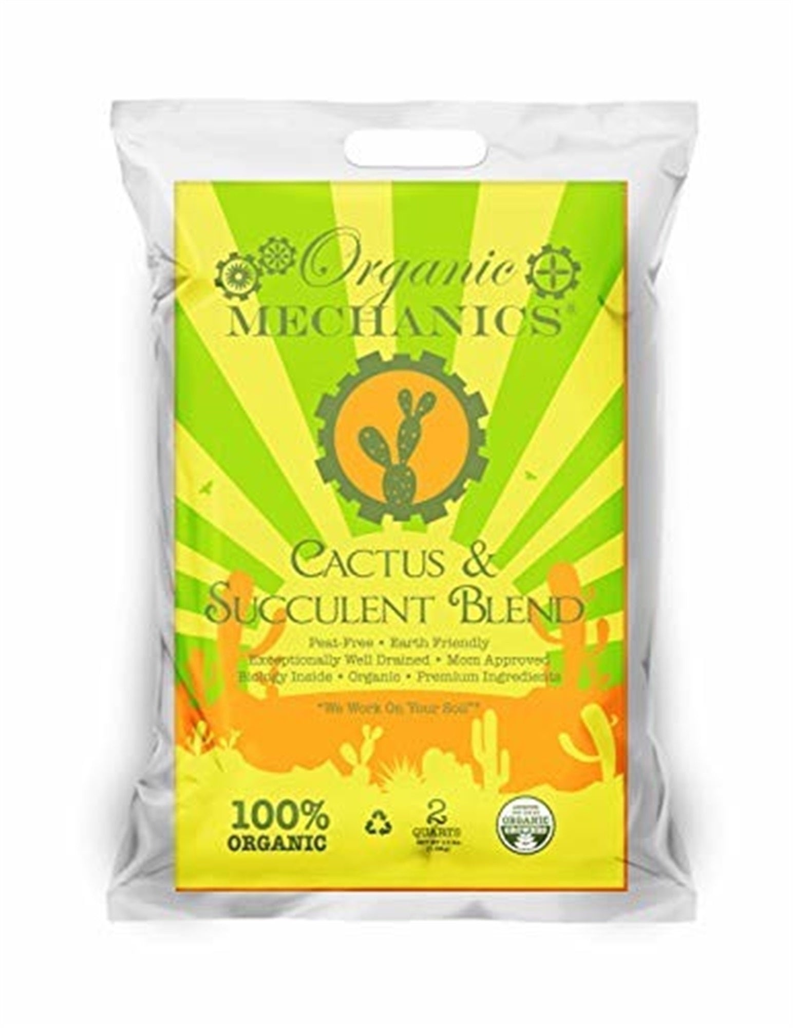 Organic Mechanics Ground Cactus and Succulent Blend