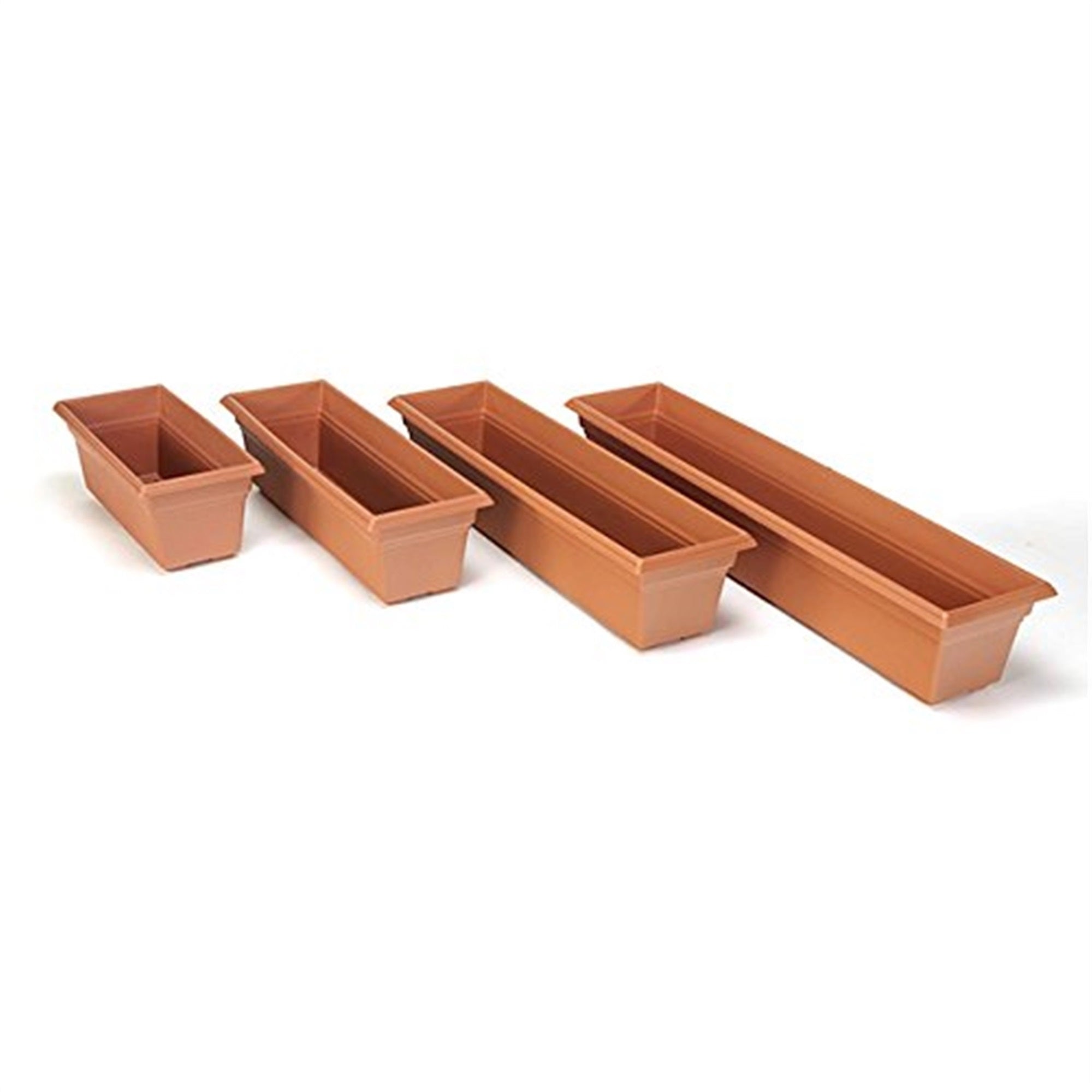 Novelty Plastic Countryside Flower Box Planter, Terracotta 36"