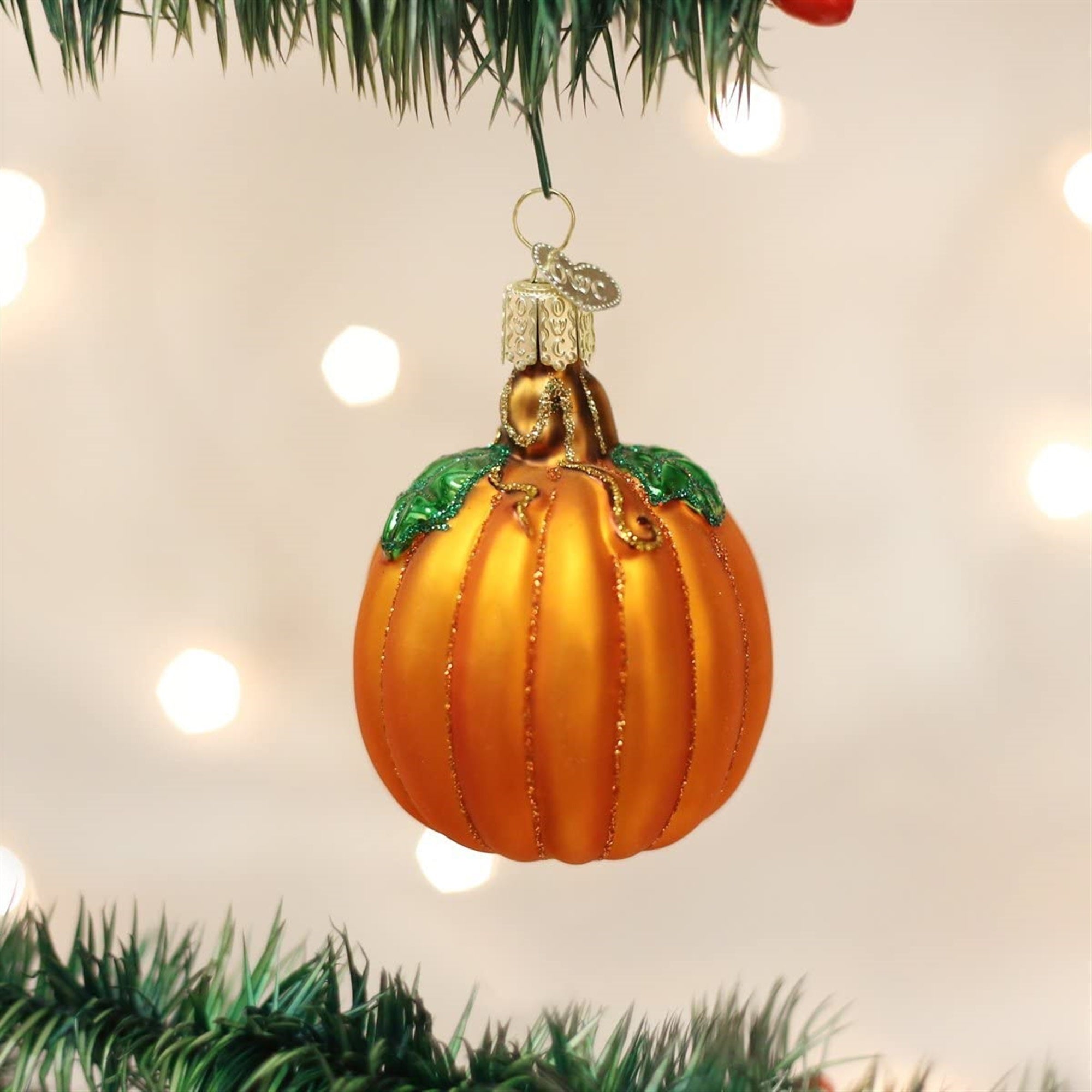 Old World Christmas Glass Blown Ornament Pumpkin