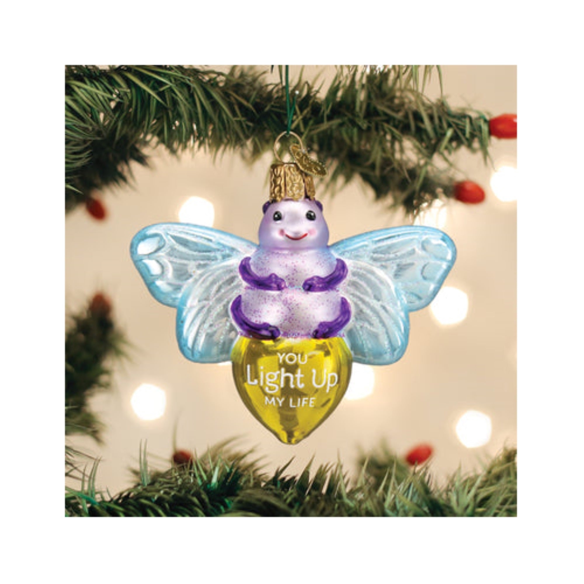 Old World Christmas Blown Glass Ornament for Christmas Tree, You Light up My Life