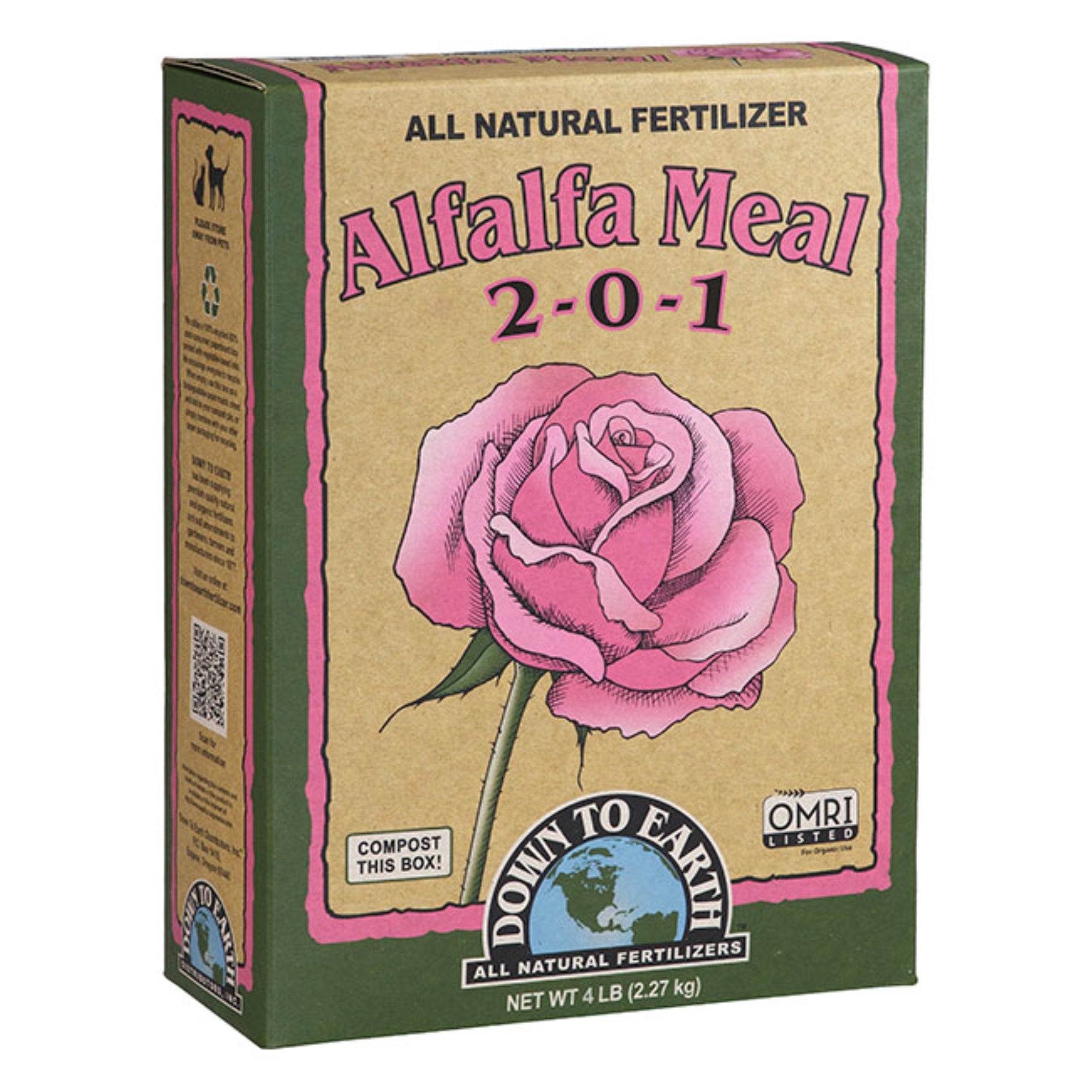 Down to Earth Organic Alfalfa Meal Fertilizer Mix 2-0-1