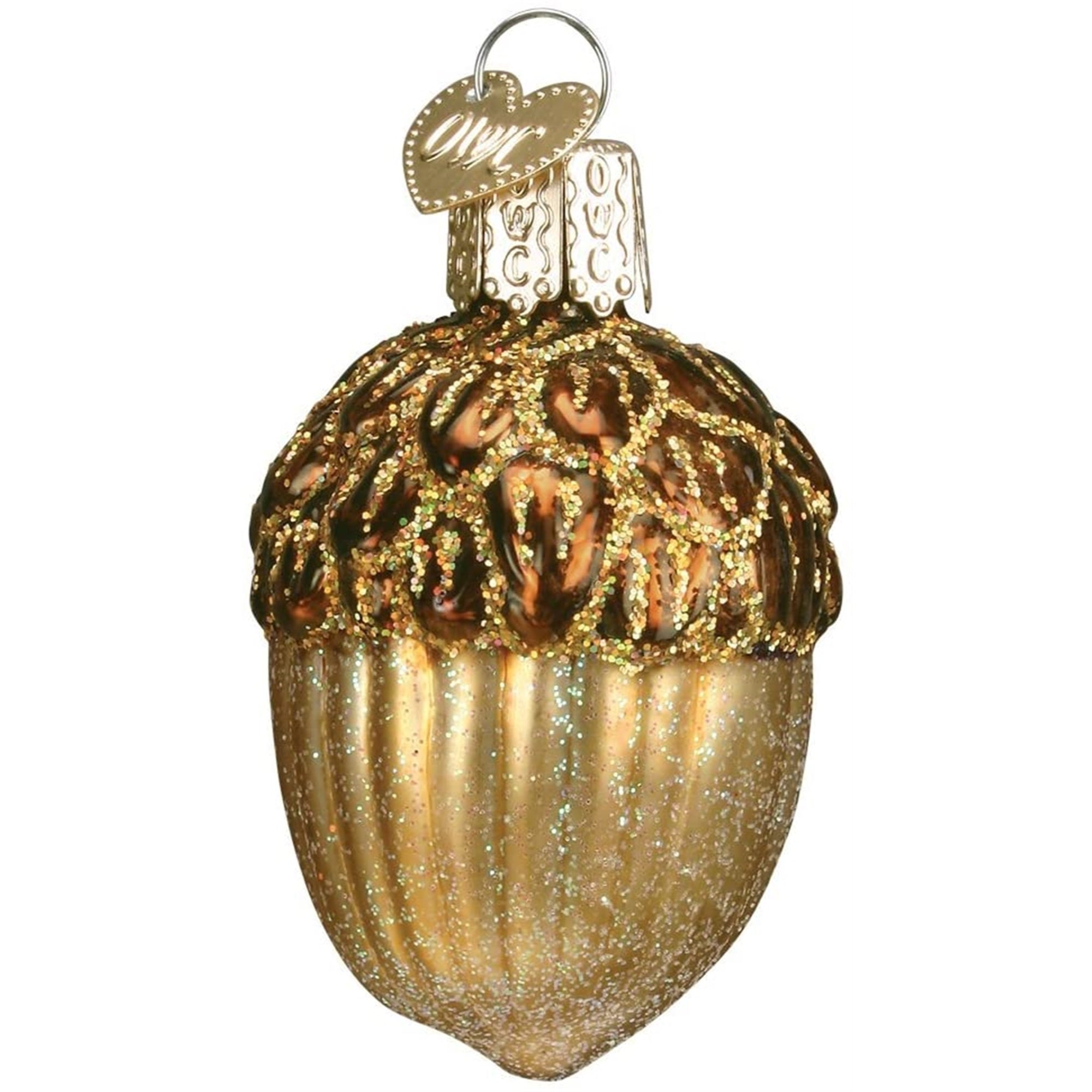 Old World Christmas Blown Glass Ornament for Christmas Tree, Acorn