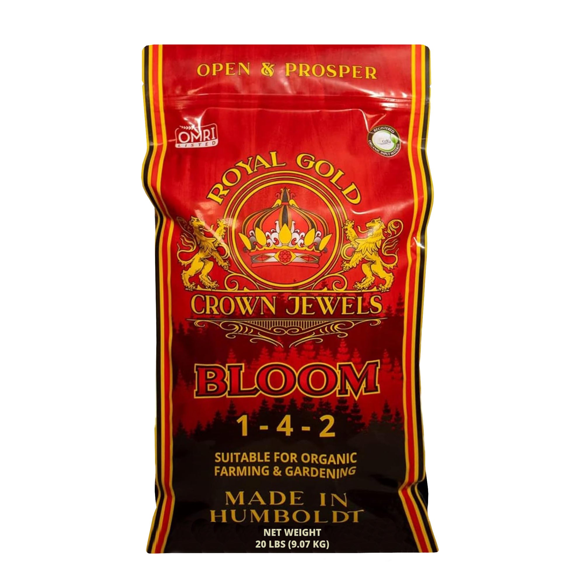 Royal Gold Crown Jewels Organic Bloom 1-4-2 Dry Soluble Fertilizer for Feeding Flowering Crops