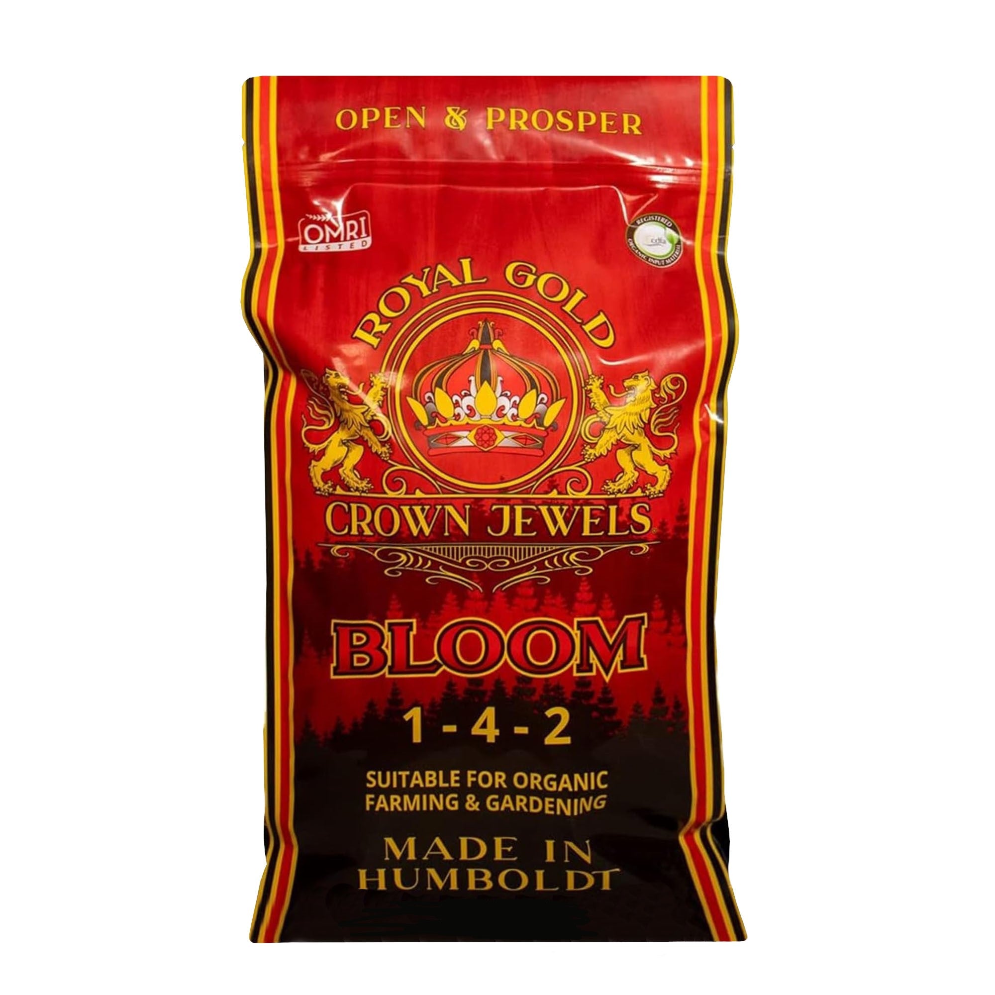 Royal Gold Crown Jewels Organic Bloom 1-4-2 Dry Soluble Fertilizer for Feeding Flowering Crops