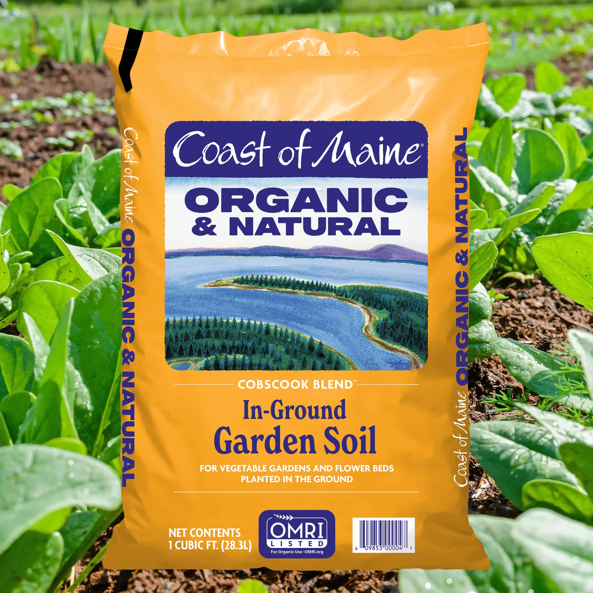 Coast of Maine Cobscook Blend Organic and Natural In-Ground Soil for Vegetable Gardens and Flower Beds