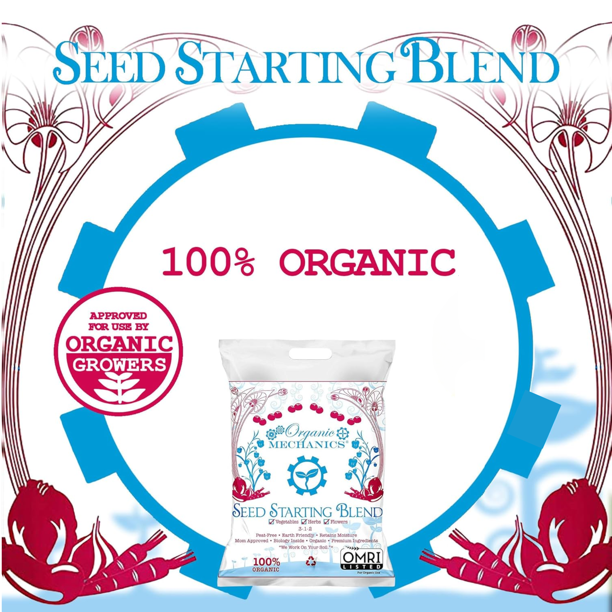 Organic Mechanics Seed Starting Blend Potting Soil