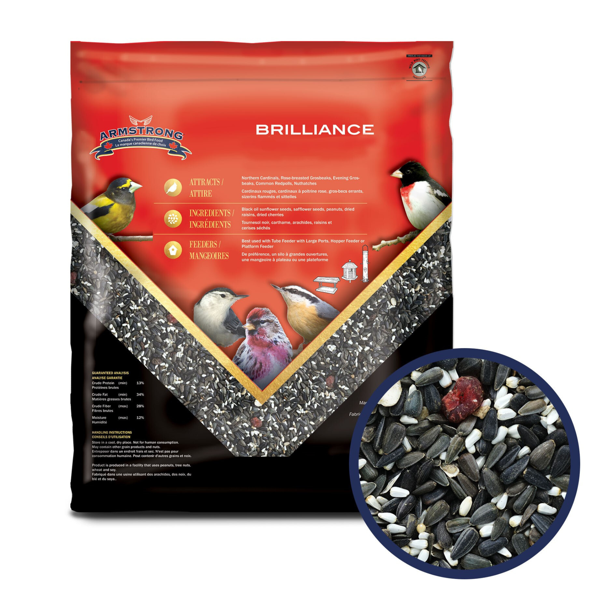 Armstrong Wild Bird Food Royal Jubilee Brilliance Bird Seed Blend For Northern Cardinals