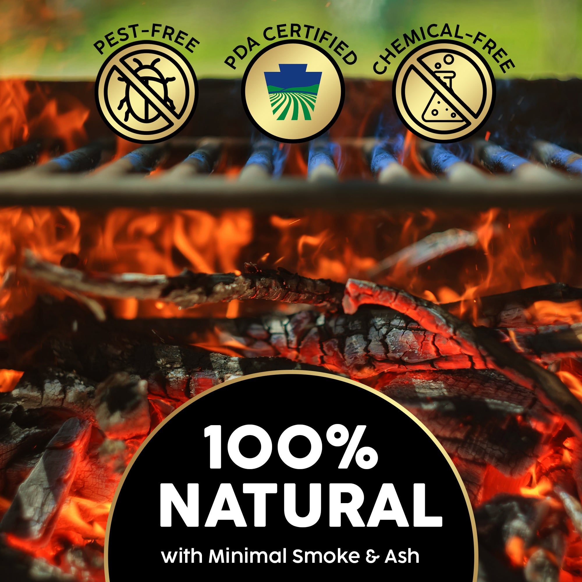 Firewood Central Kiln-Dried PA Hardwood– 6” Splits (35–40 Pieces) – Smoking Wood for Pizza Ovens, BBQ & Fire Pits – Easy Light, Low Smoke, USA Sourced