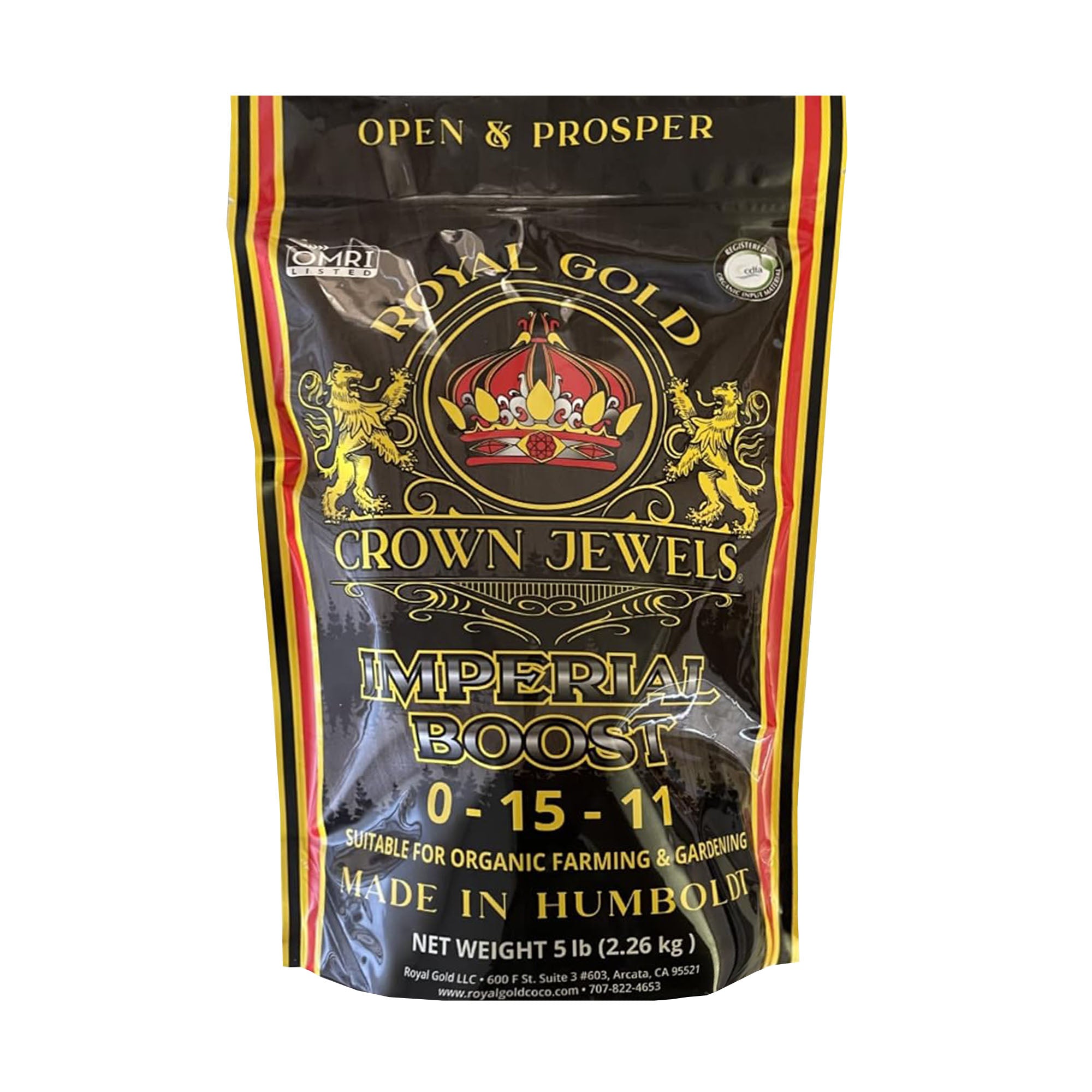 Royal Gold Crown Jewels Imperial Boost Soluble Organic Fertilizer for Flower and Fruit Production