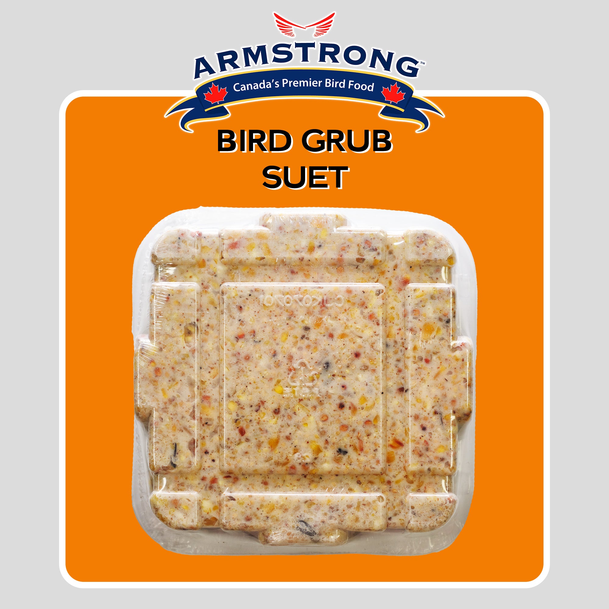 Armstrong Wild Bird Food Bird Grub Suet Cake, 10.6oz (Pack of 12)