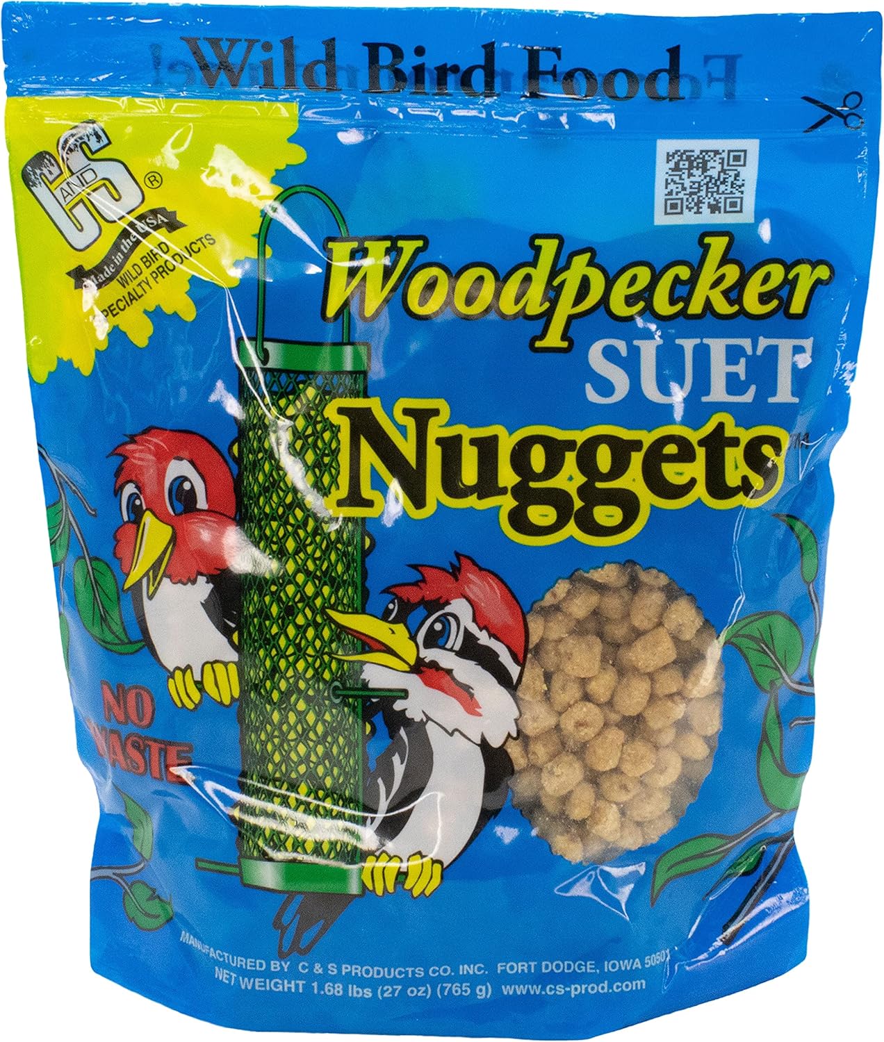 C & S Woodpecker Suet Nuggets, Resealable Bag, 27 oz