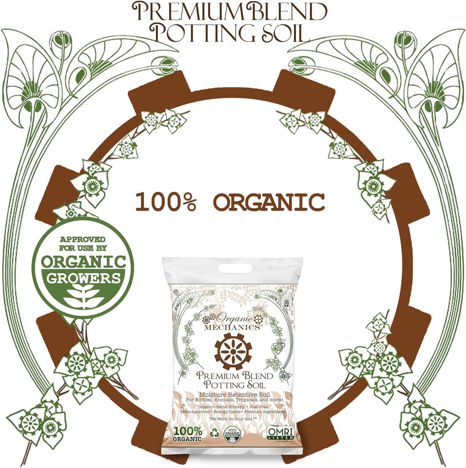 Organic Mechanics Premium Blend Potting Soil