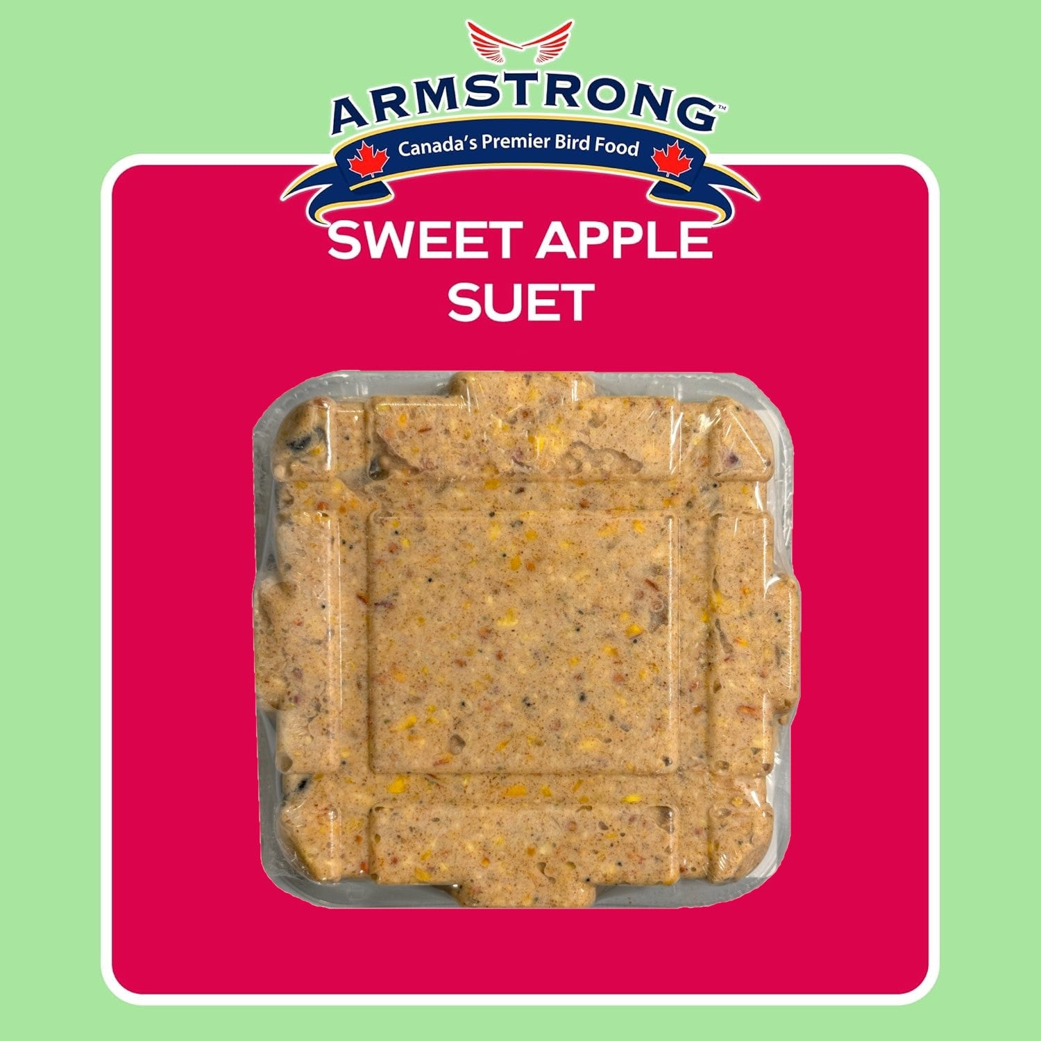 Armstrong Wild Bird Food Sweet Apple Suet Cake, 11.3oz (Pack of 12)