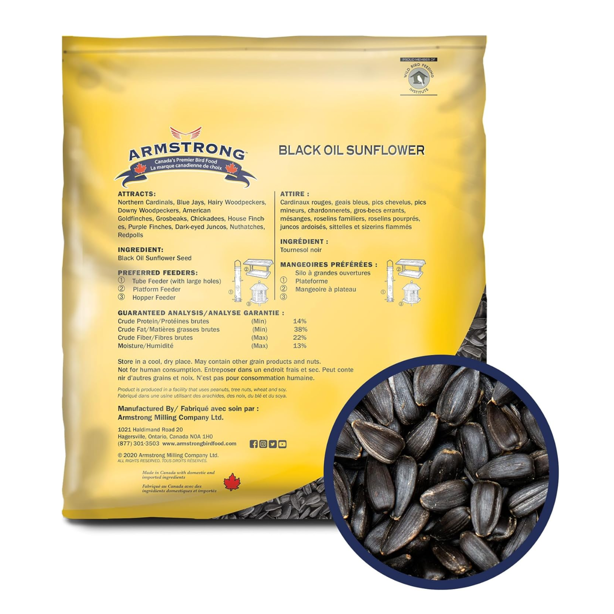 Armstrong Wild Bird Food Black Oil Sunflower Seed