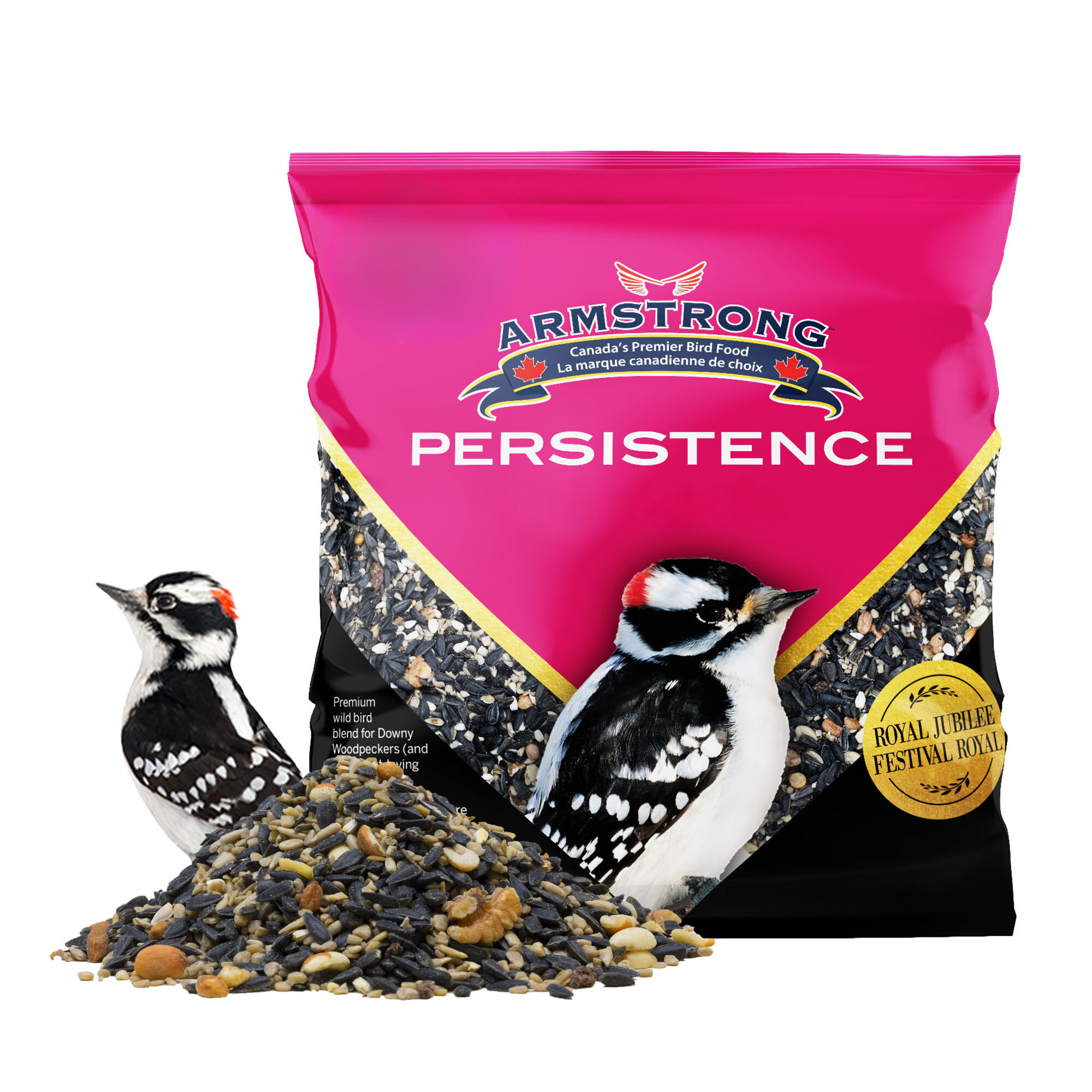 Armstrong Wild Bird Food Royal Jubilee Persistence Bird Seed Blend for Woodpeckers