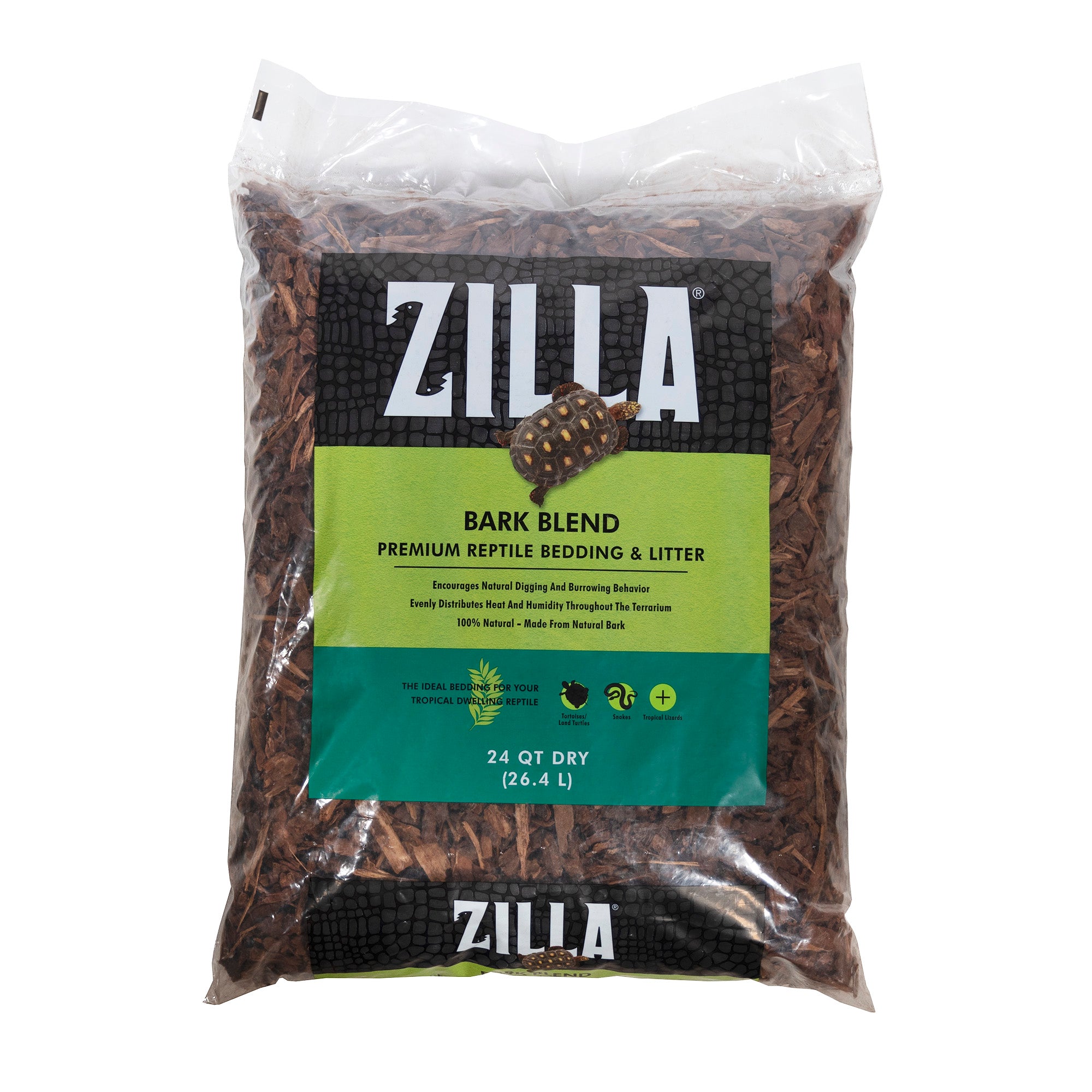 Zilla Bark Blend Primium Oven-Dried Reptile Bedding and Litter, 24 QT